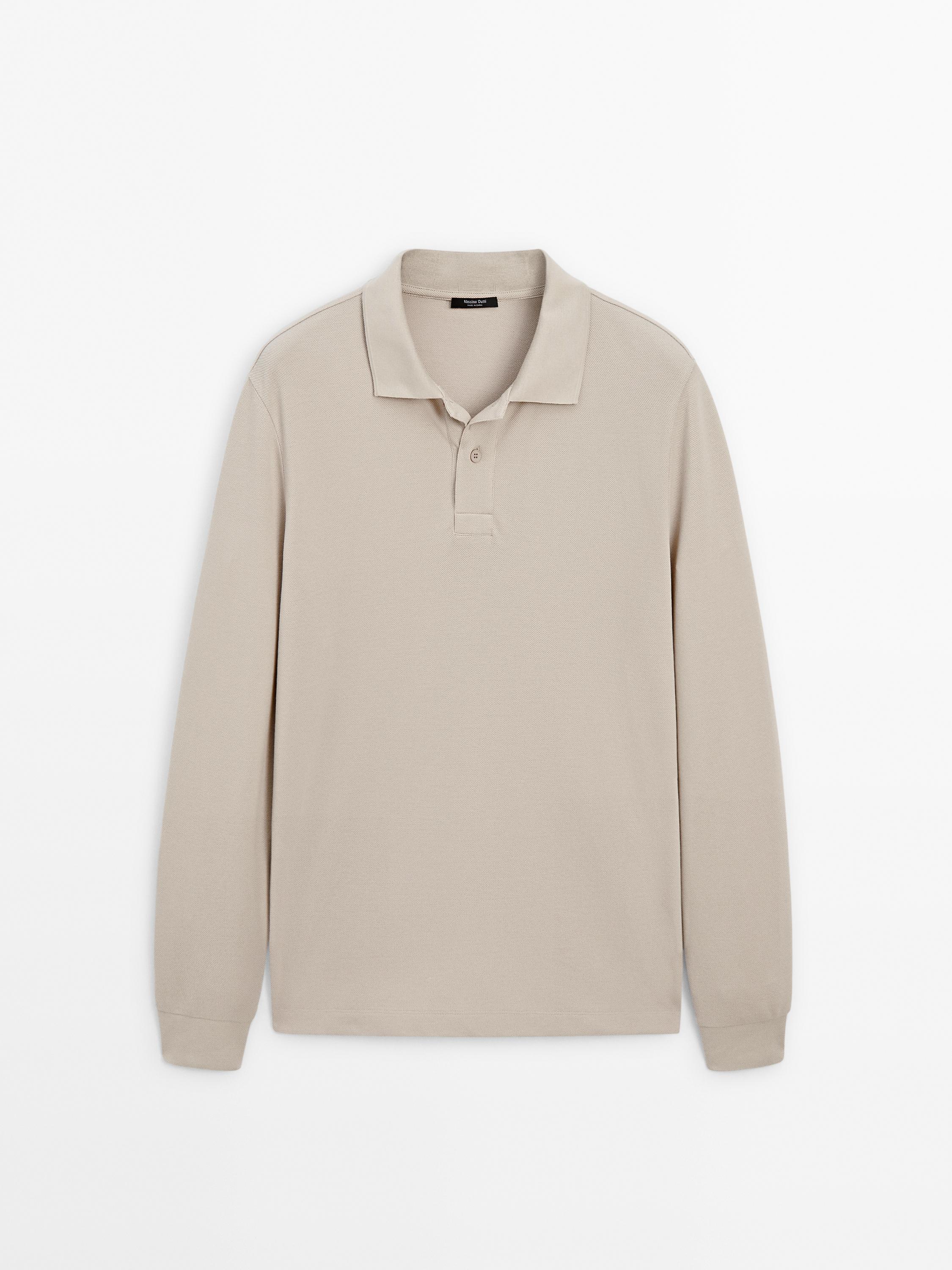 Tricot polotrui van katoenmix