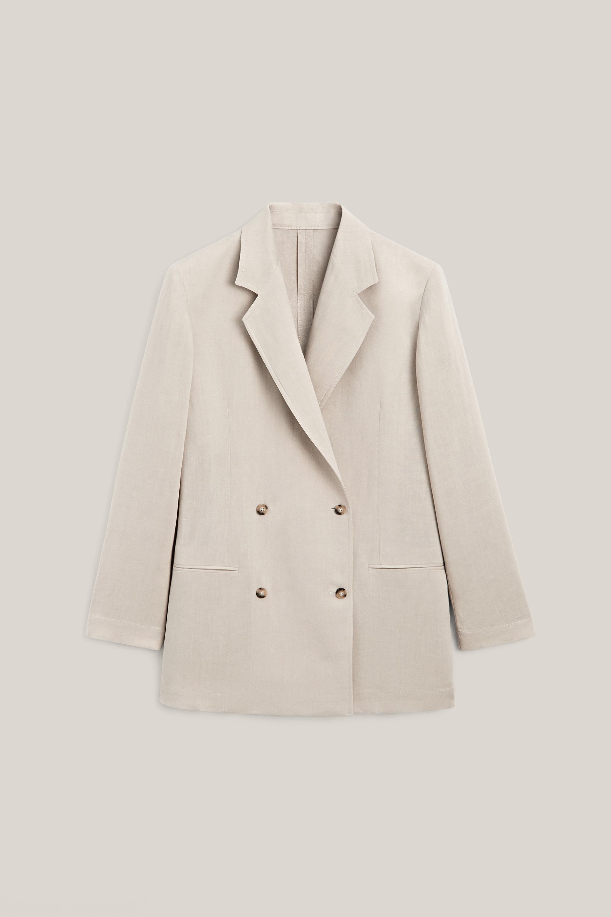 Oversize double-breasted blazer - LIMITED EDITION — SAND
