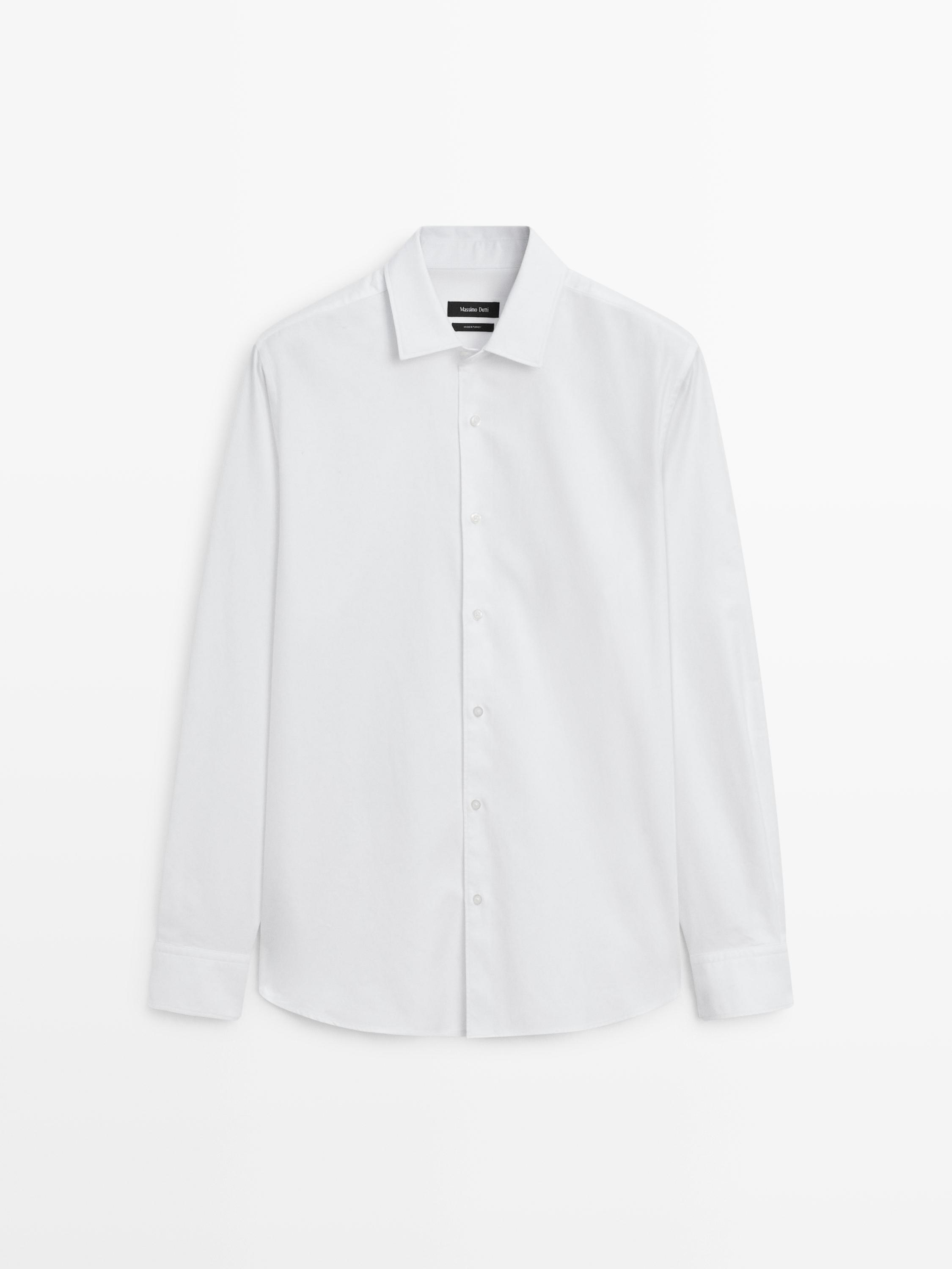 Regular fit twill shirt