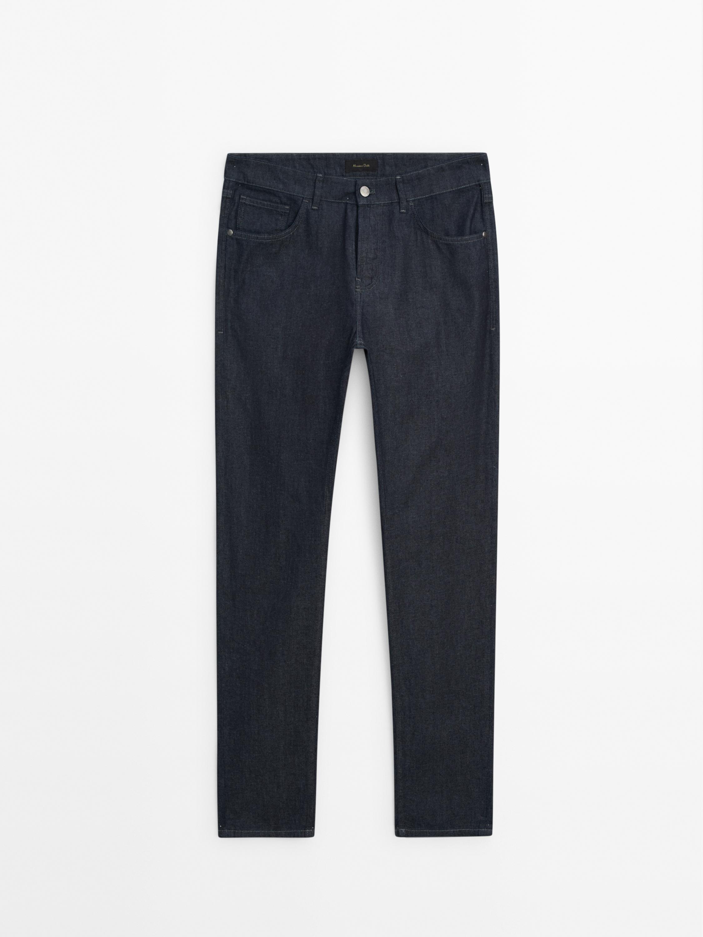 Faded effect slim fit jeans