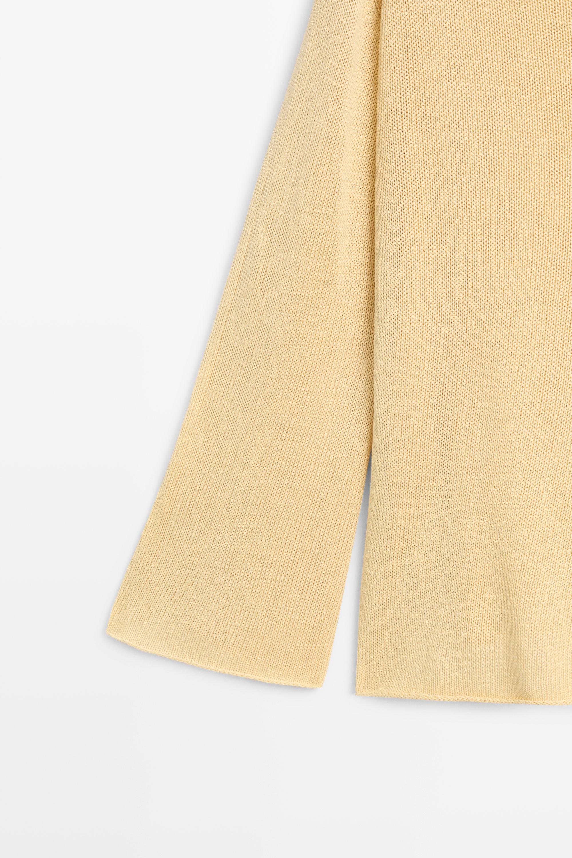 100% mercerised cotton sweater — GOLDEN