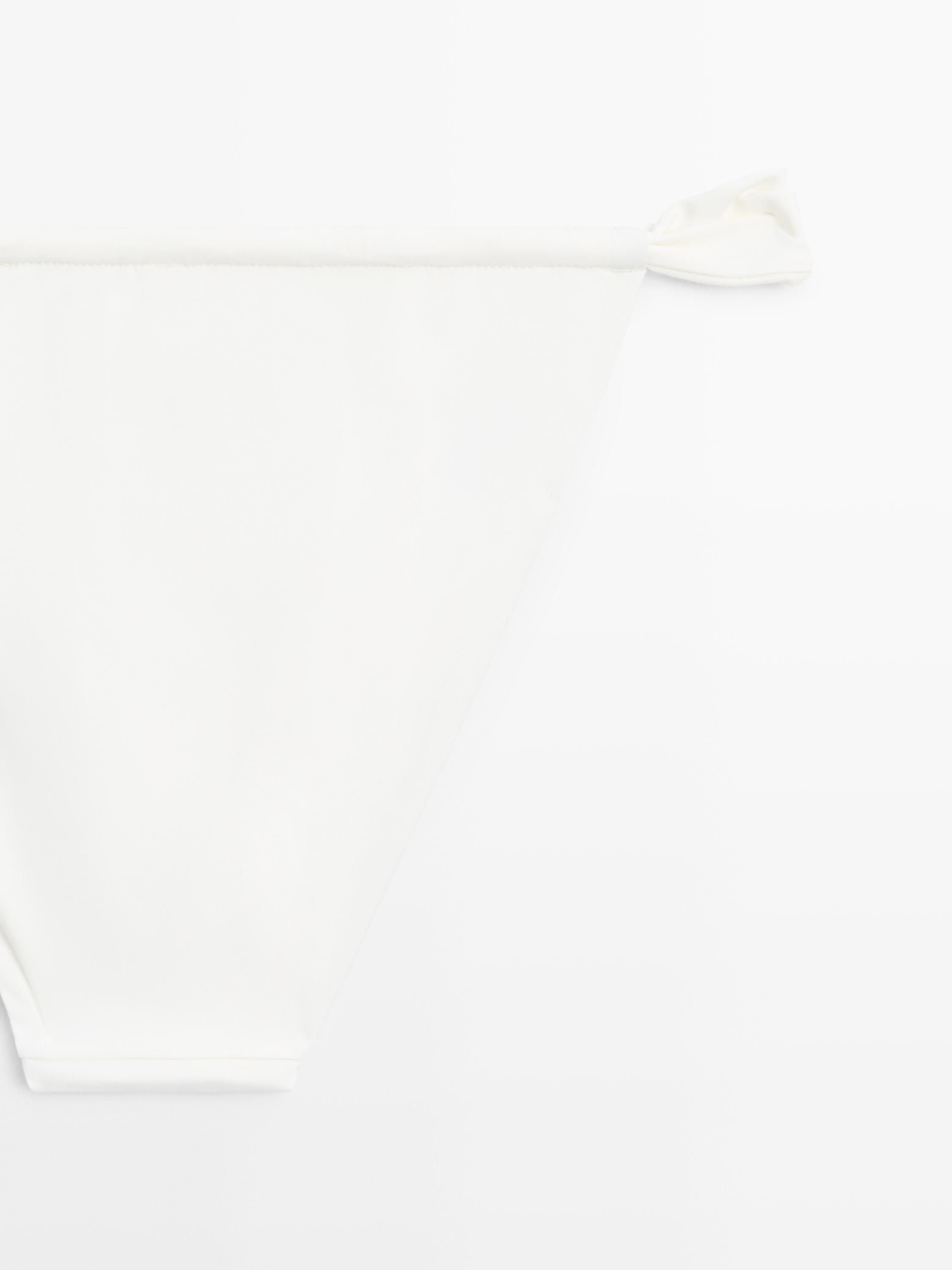 Gathered bikini bottoms — Off white