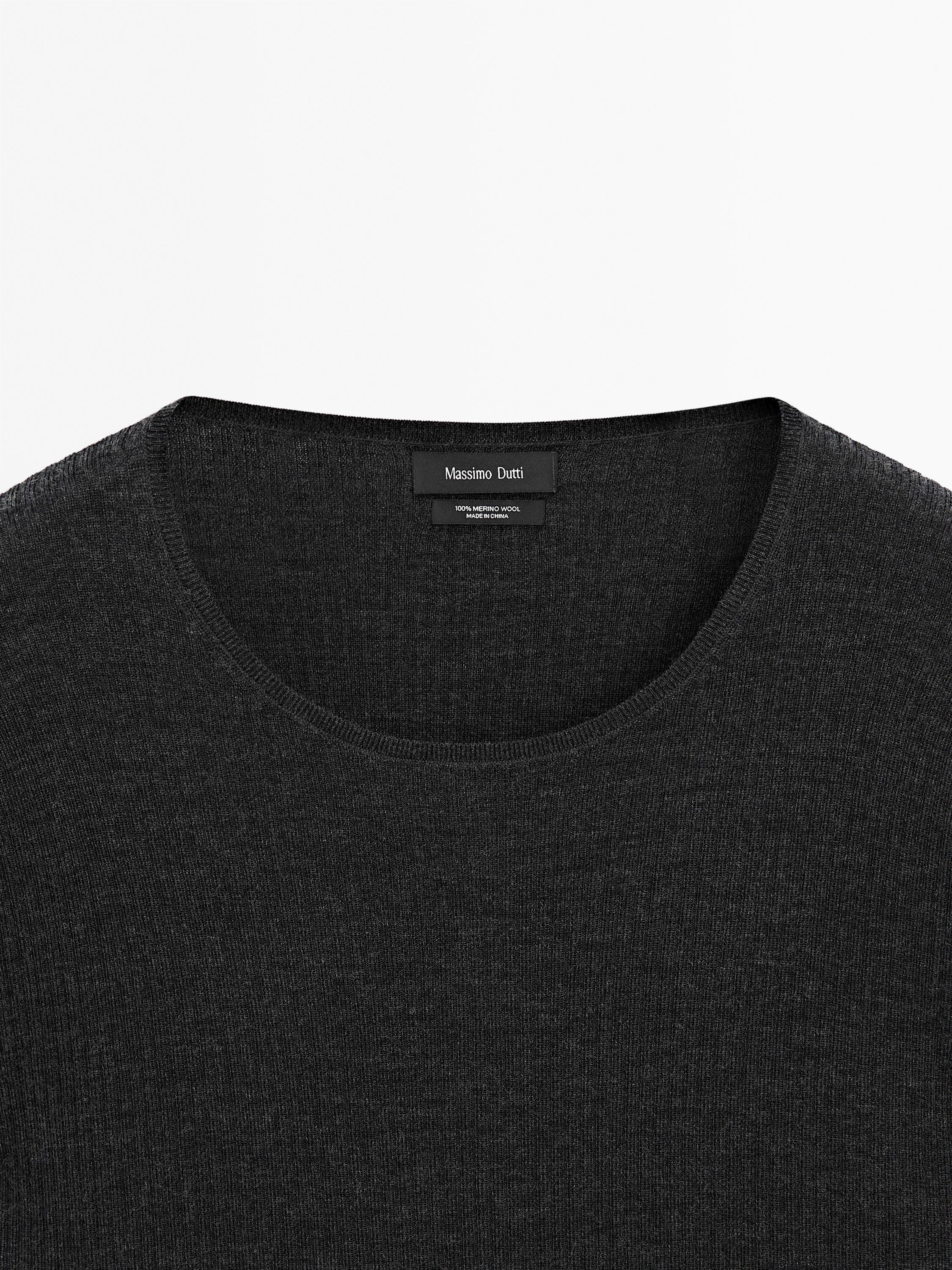 Maglia lavorata 100% lana merino
