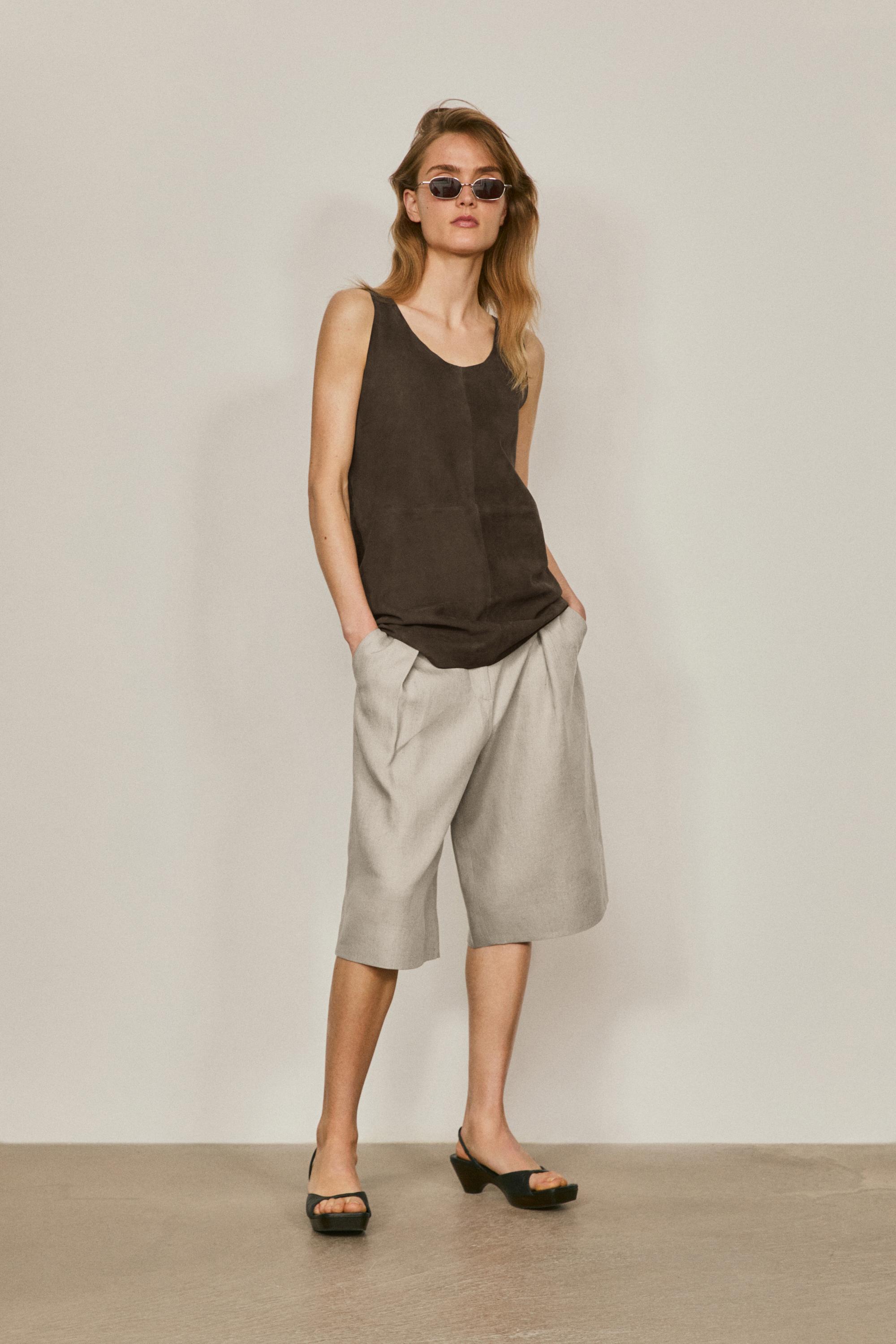 Suede leather strappy top - LIMITED EDITION