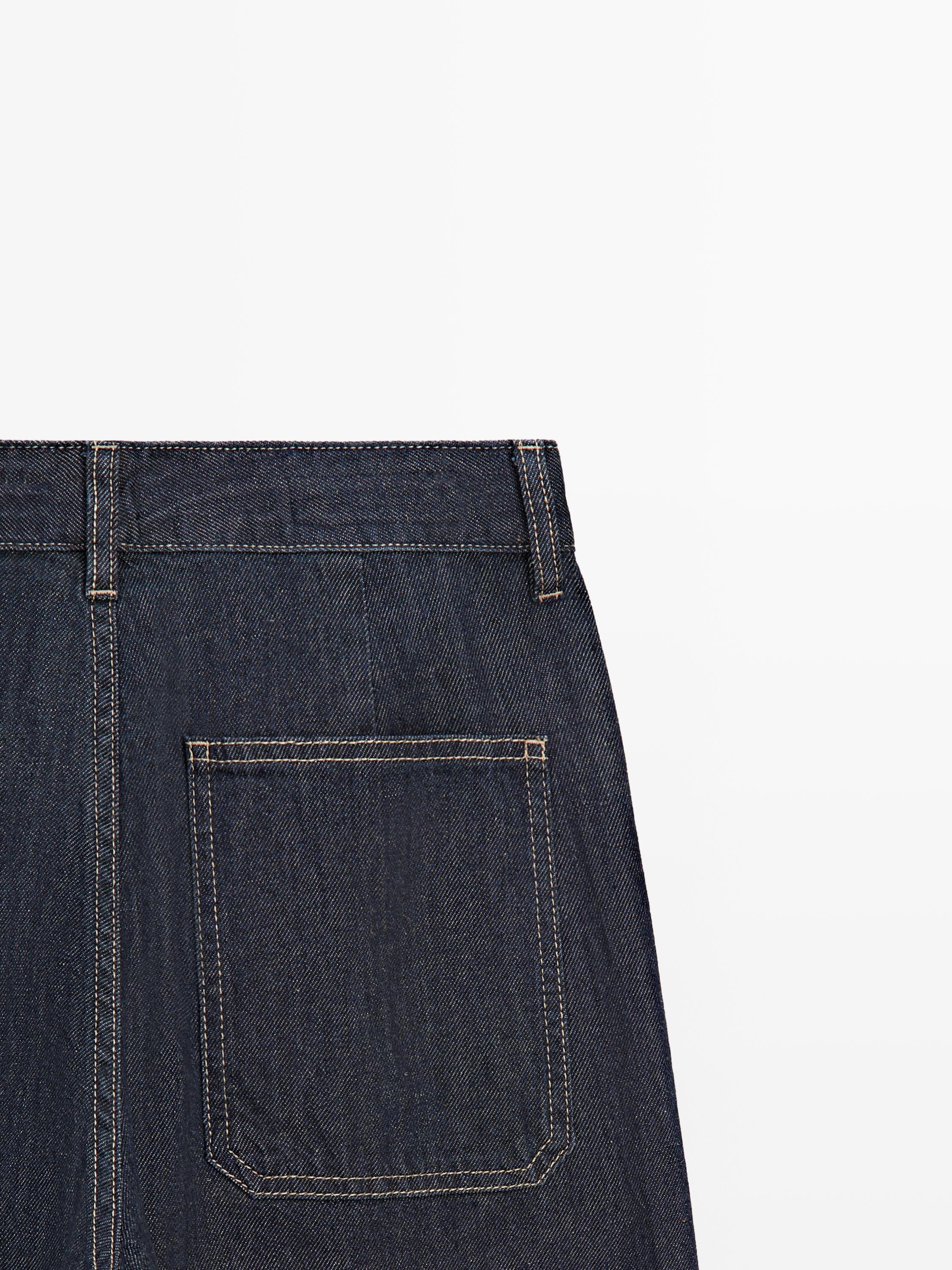 Loose straight-leg jeans — DARK BLUE
