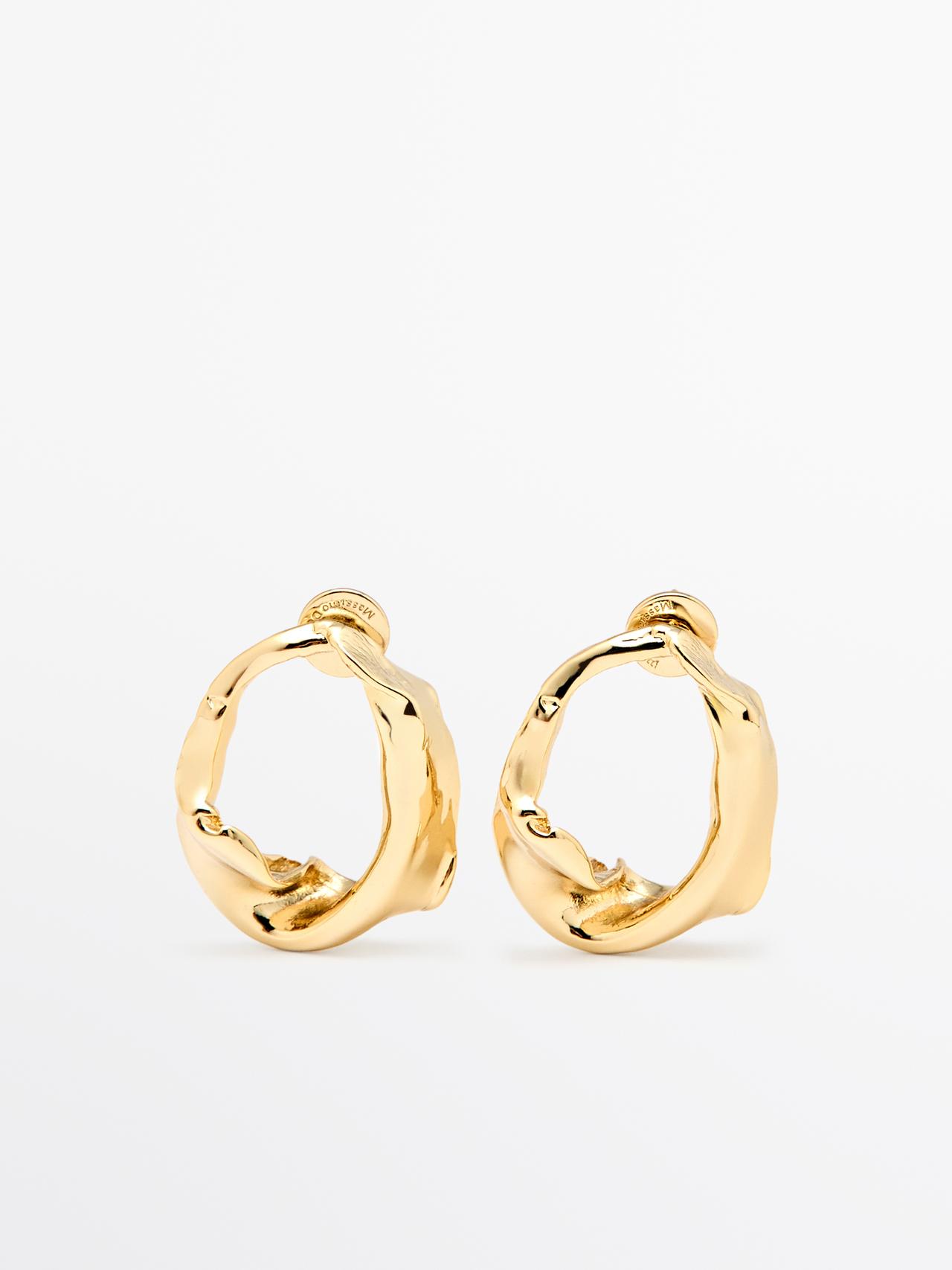 Orecchini Irregolari - Dorato - 01 - Massimo Dutti - Femminile