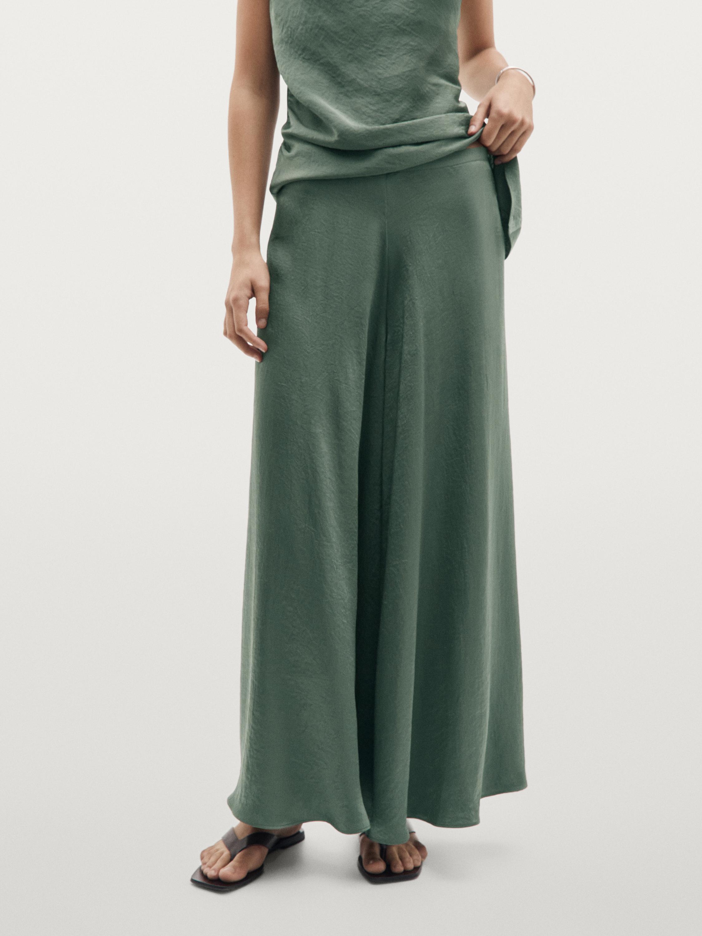 Pantalón ancho fluido