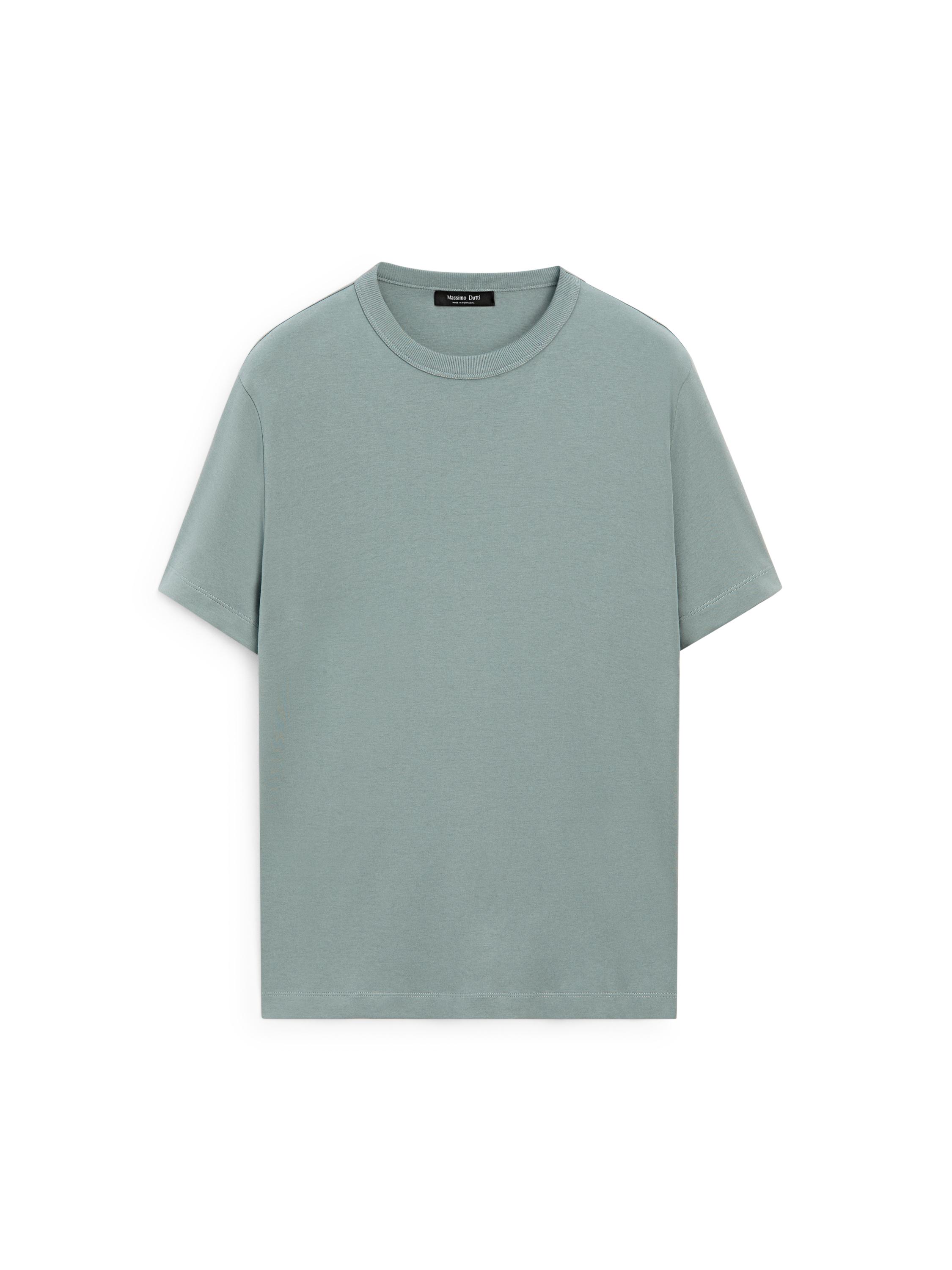 100% cotton short-sleeve T-shirt — BLUISH GREY