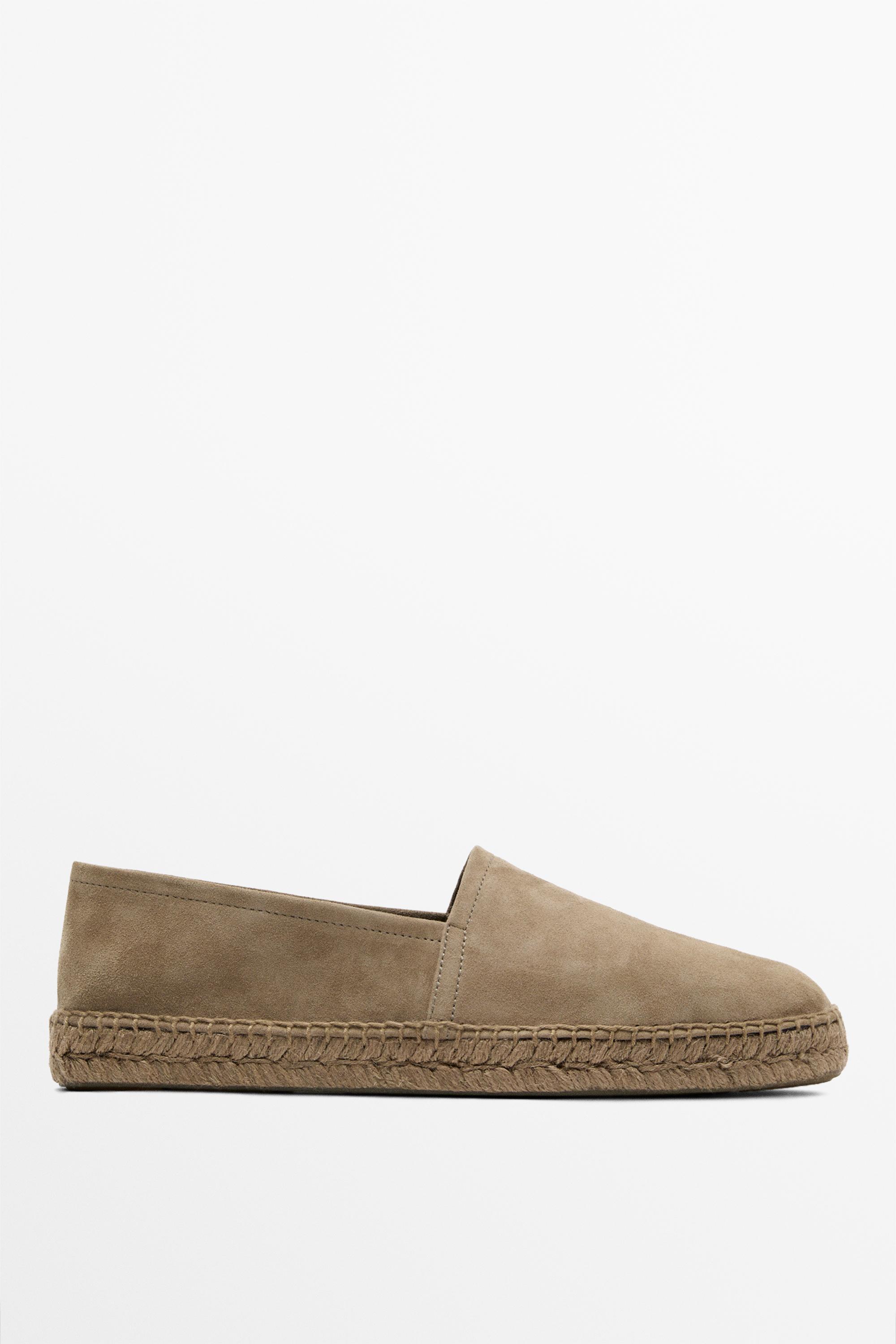 Leather espadrilles — SAND