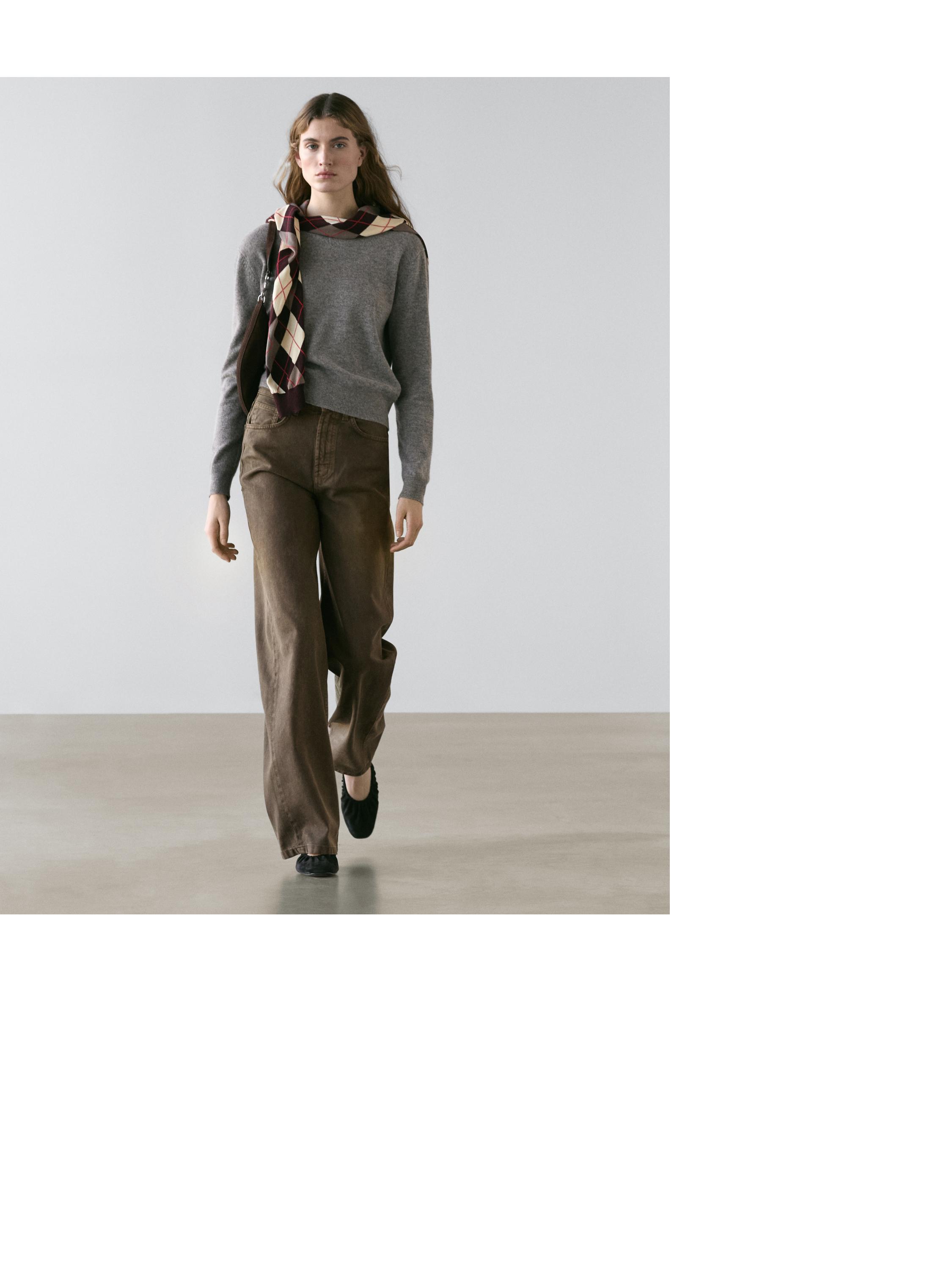 Wide-leg jeans — DARK KHAKI