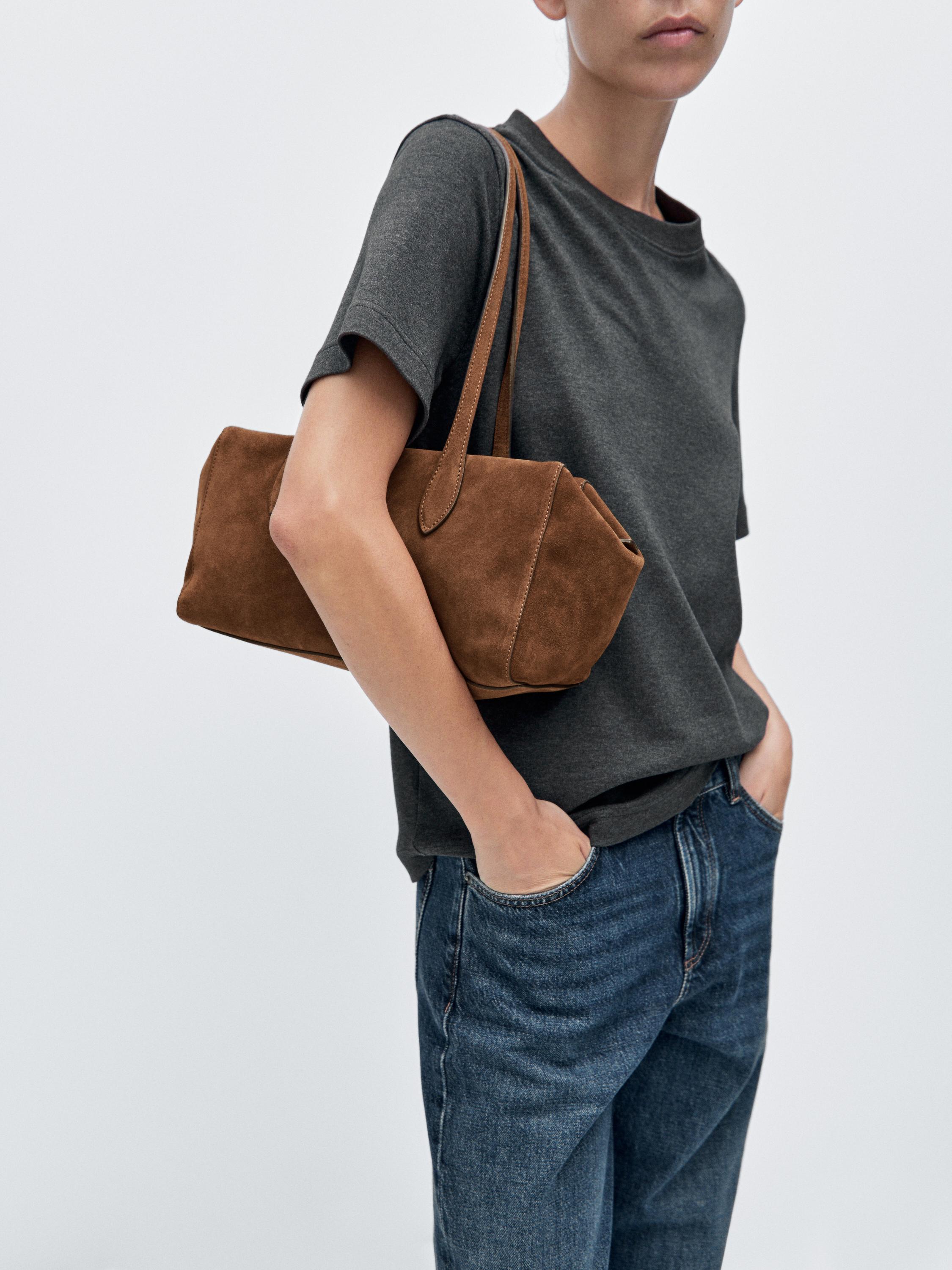 Sac west satchel en croûte de cuir