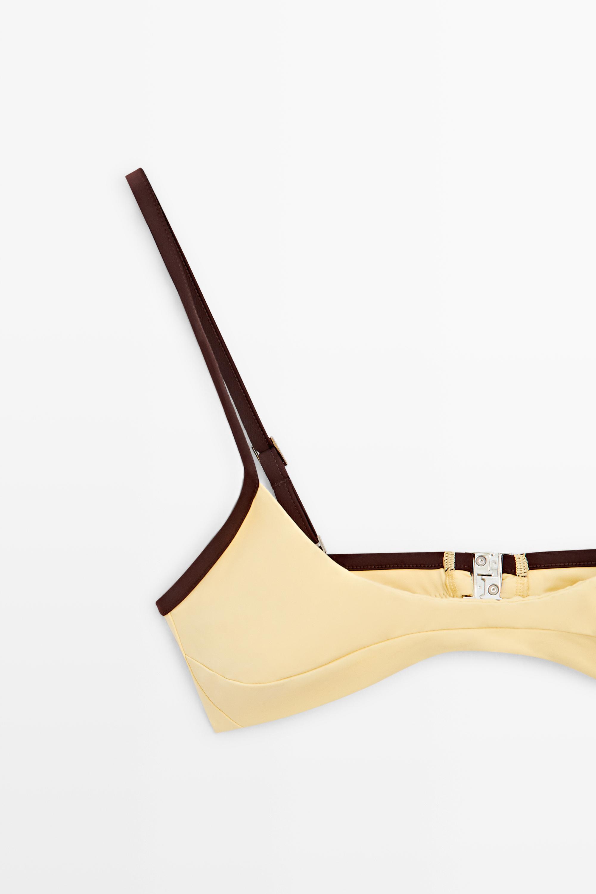 Contrast bikini top — Vanilla