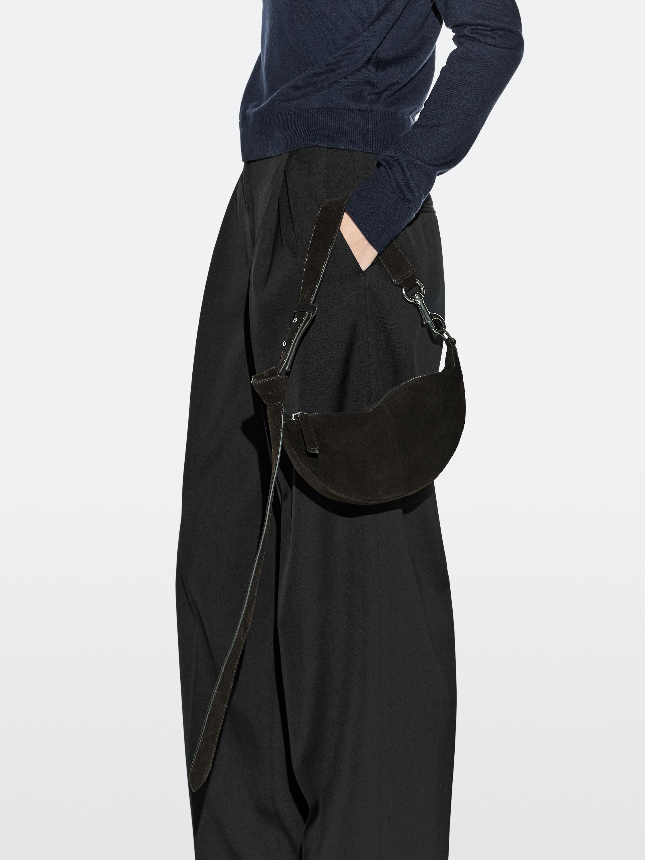 Bolso mini bandolera piel serraje