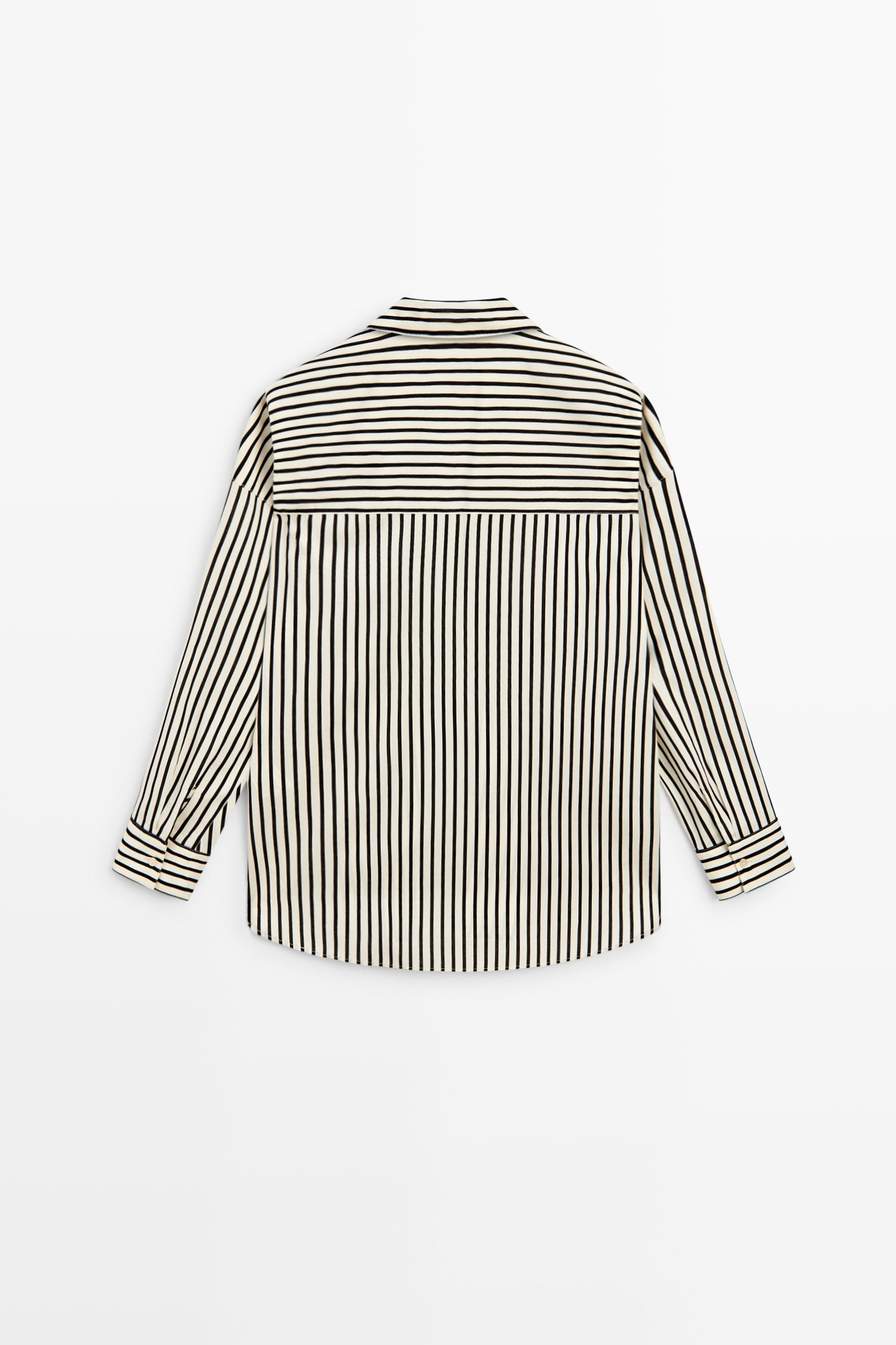 Flowing striped shirt