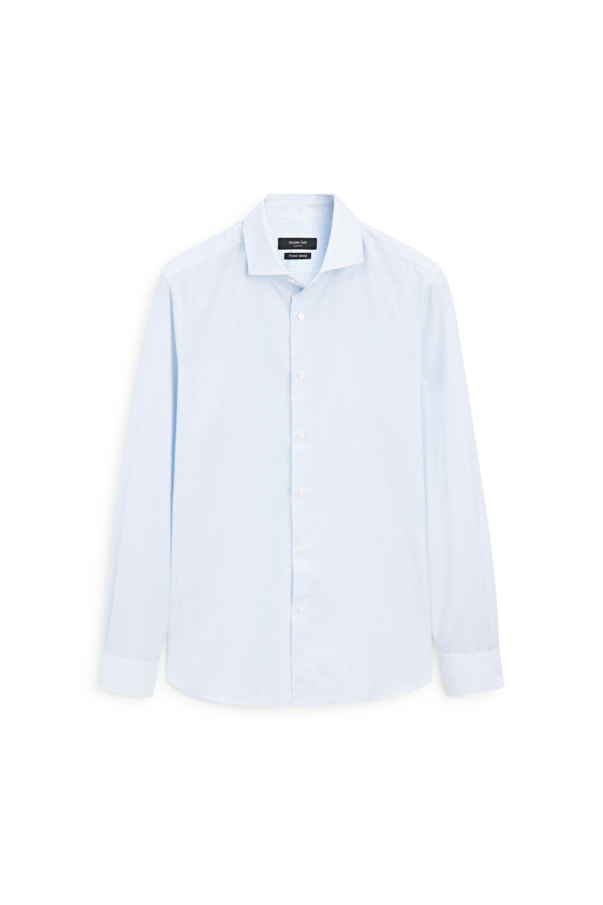 Massimo Dutti %100 pamuklu çizgili gömlek görsel 2