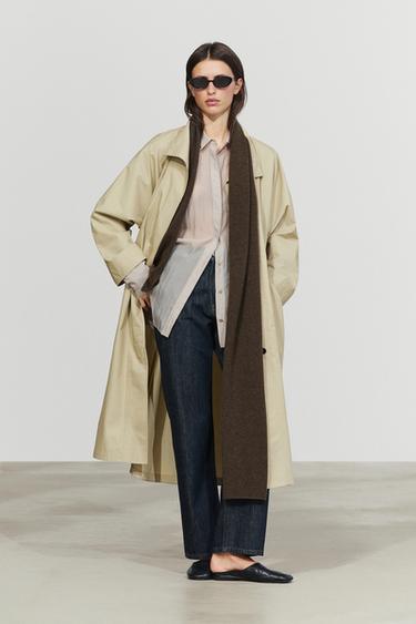 100% cashmere scarf — MOLE BROWN 1