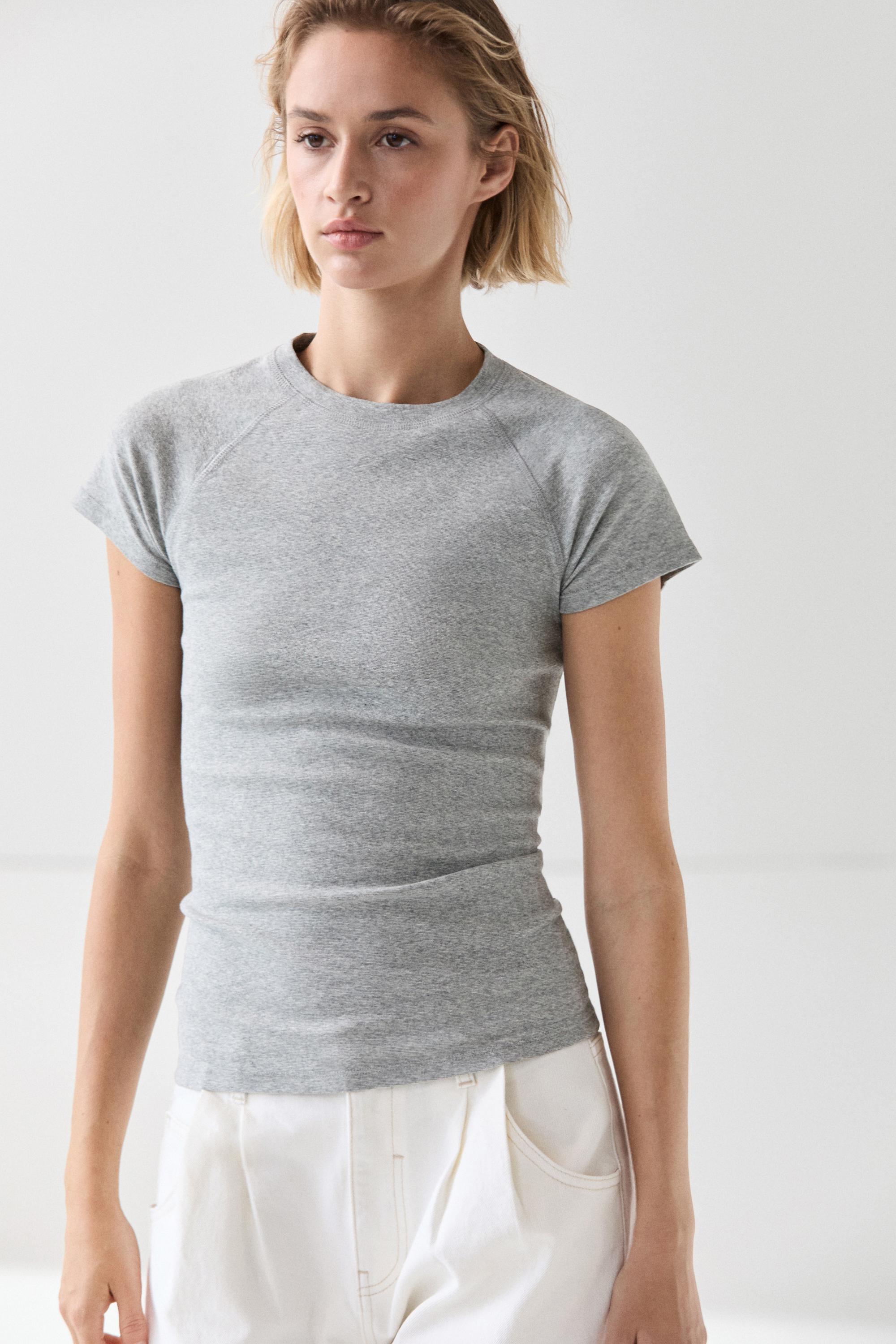Short sleeve interlock T-shirt — Medium Grey