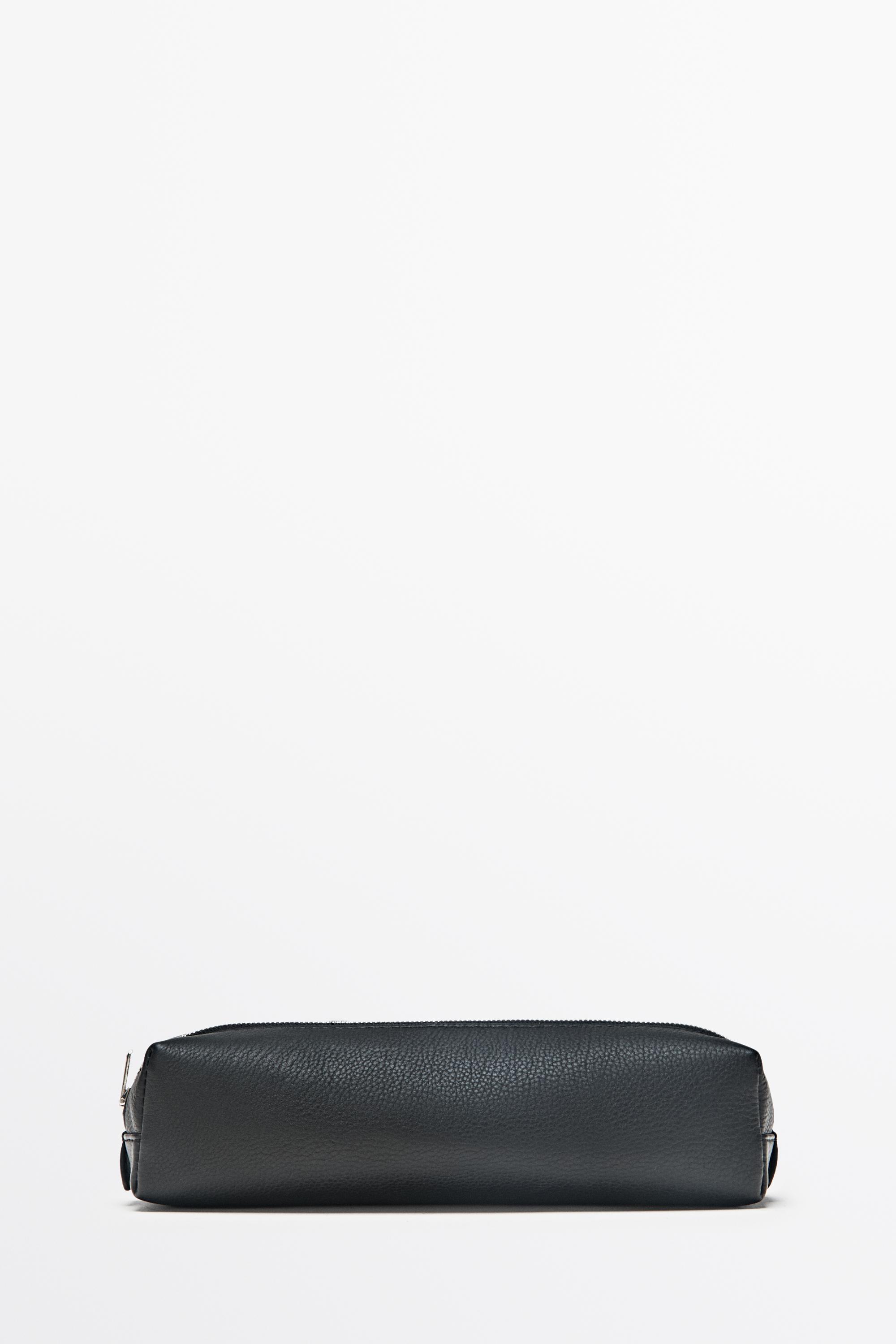 Estuche cremallera piel napa