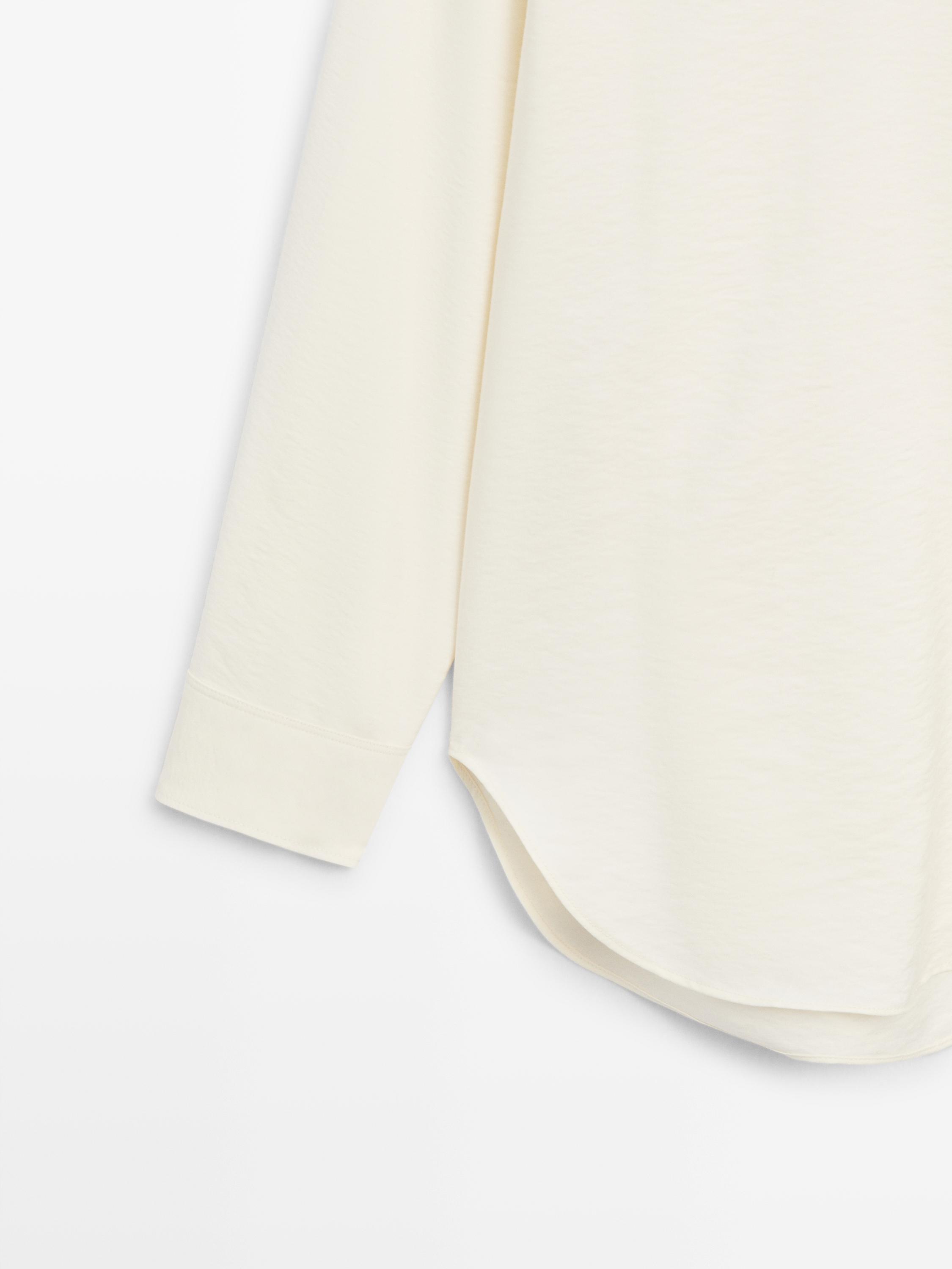 Oversize long sleeve shirt — Off white
