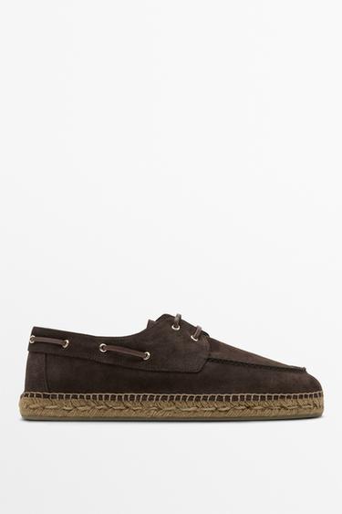 Jute sole deck shoes — BROWN 2