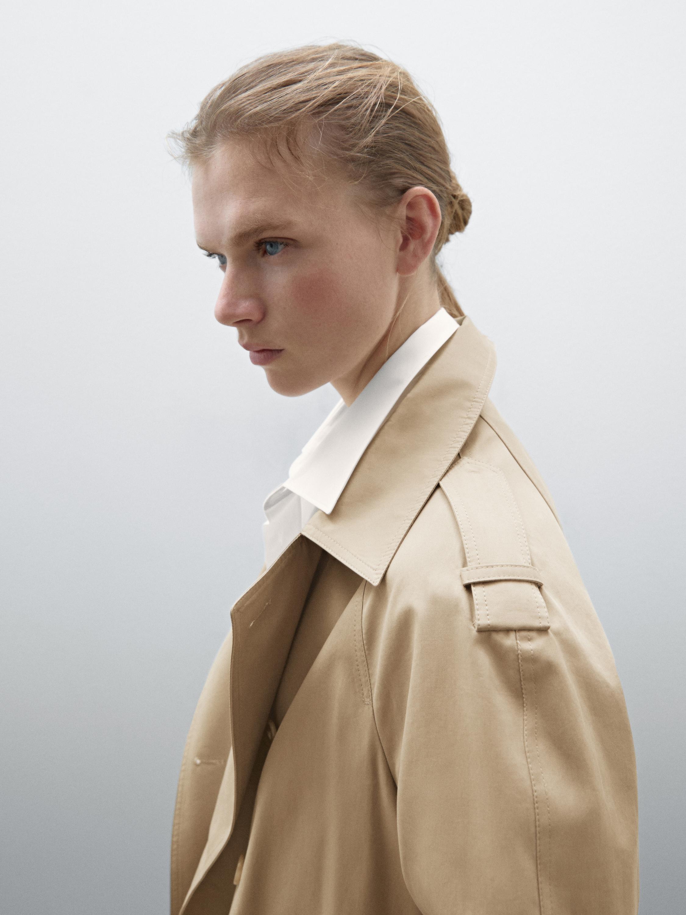 Classic water-repellent trench coat