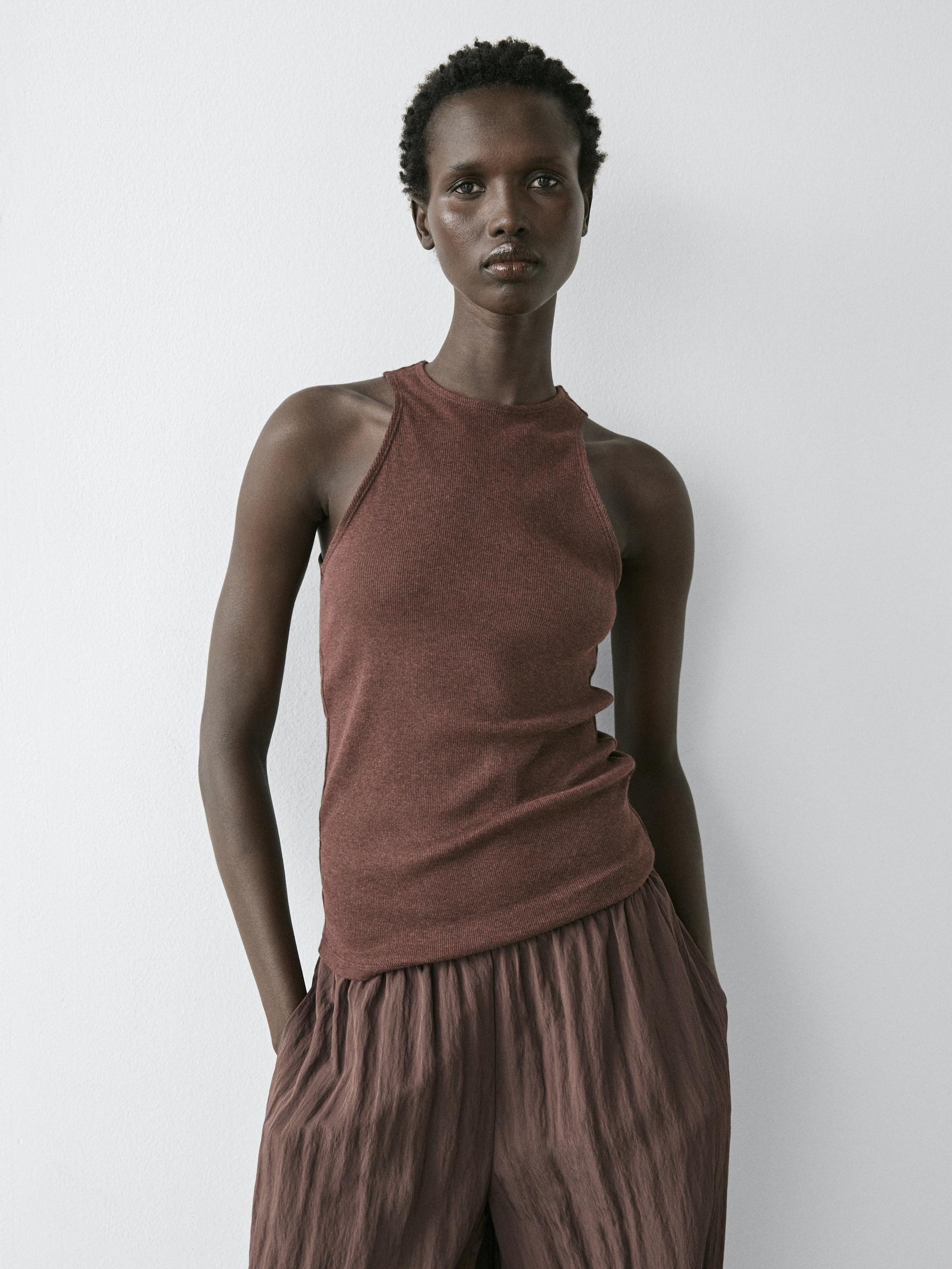 Lightweight 100% cotton knit top