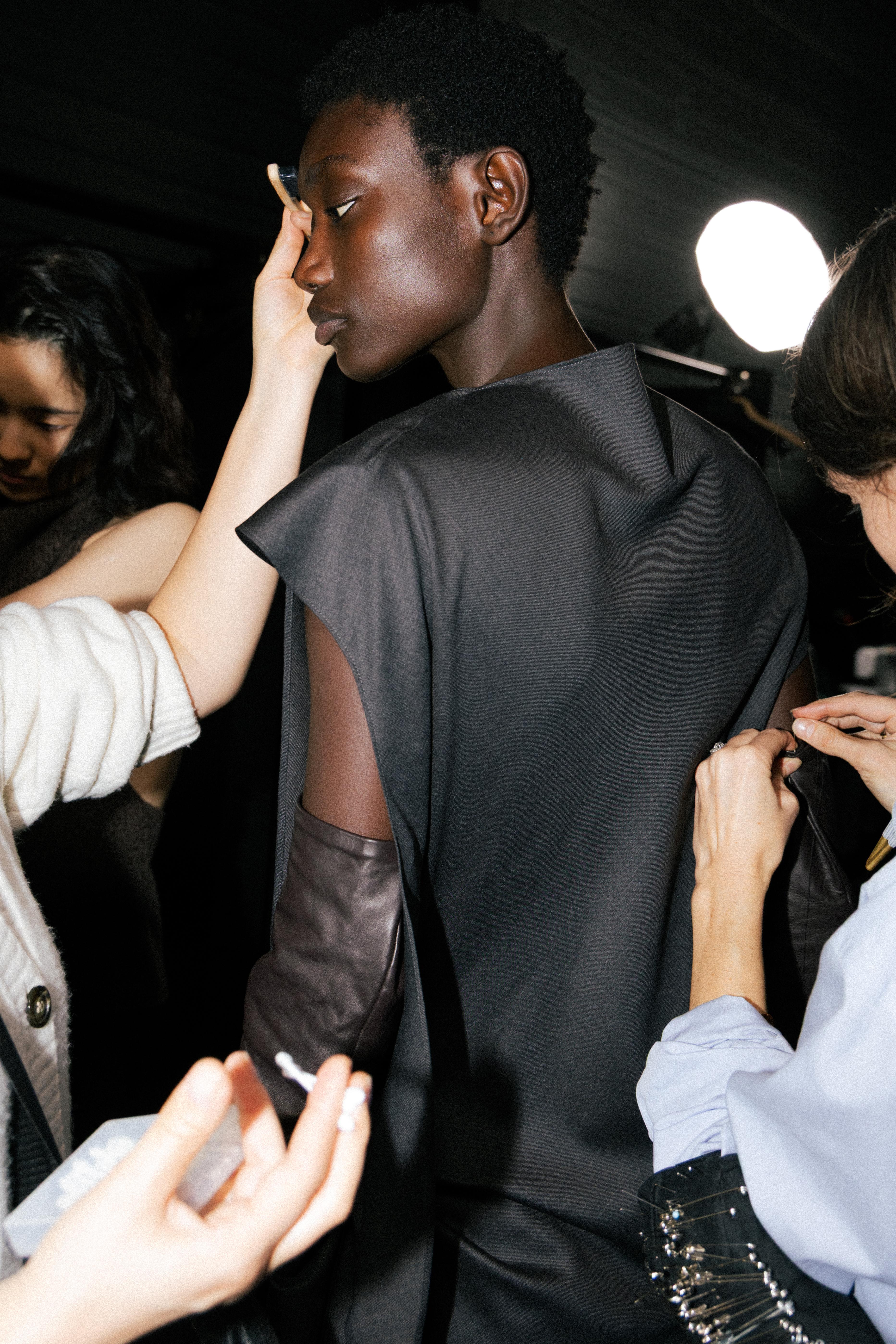 Long dress with neck detail - LIMITED