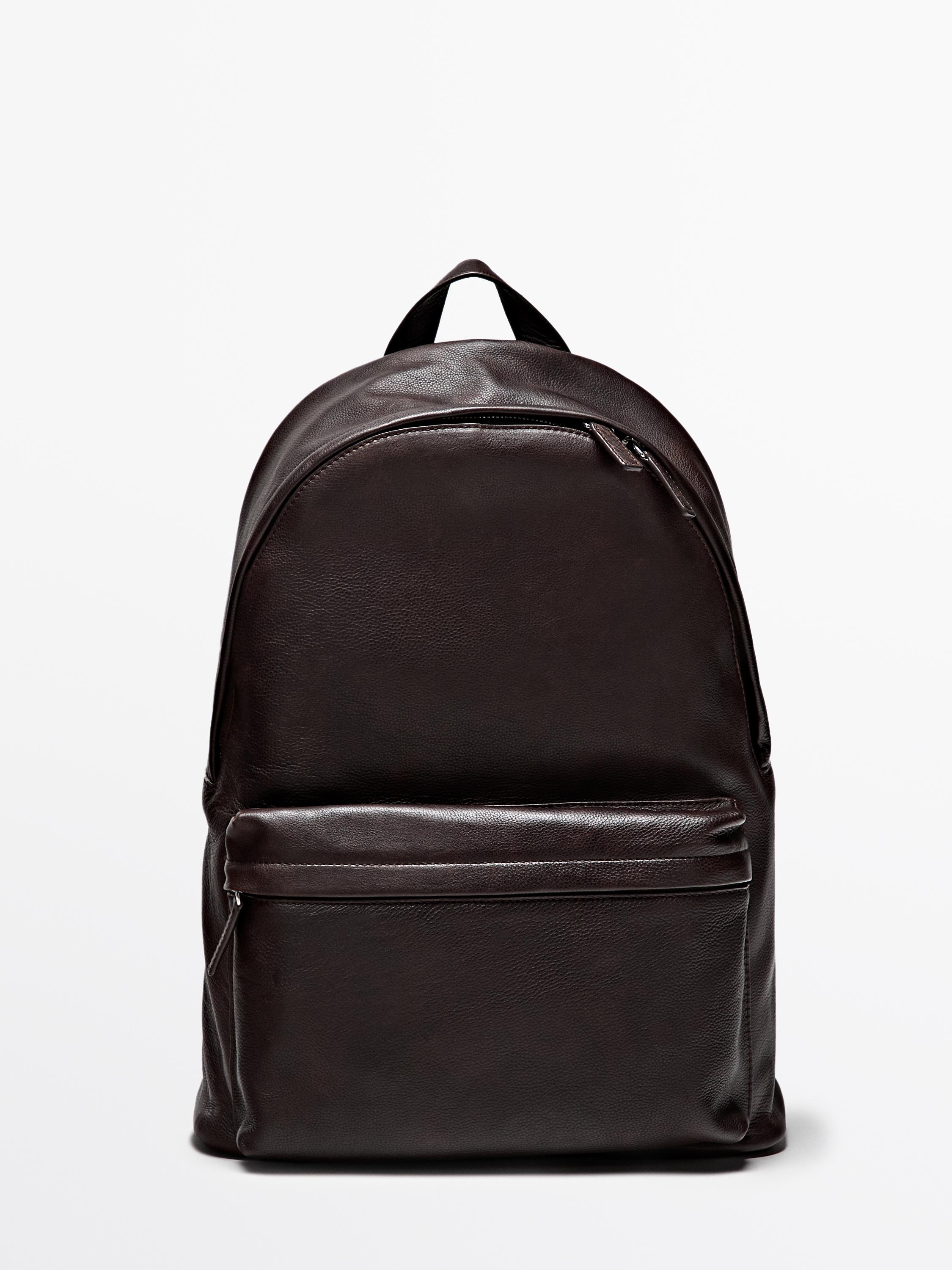 black faux leather backpack mens Thursday Boot Company Men's Rugged Boot OS Leather Top Handle Armani Exchange - Backpack with