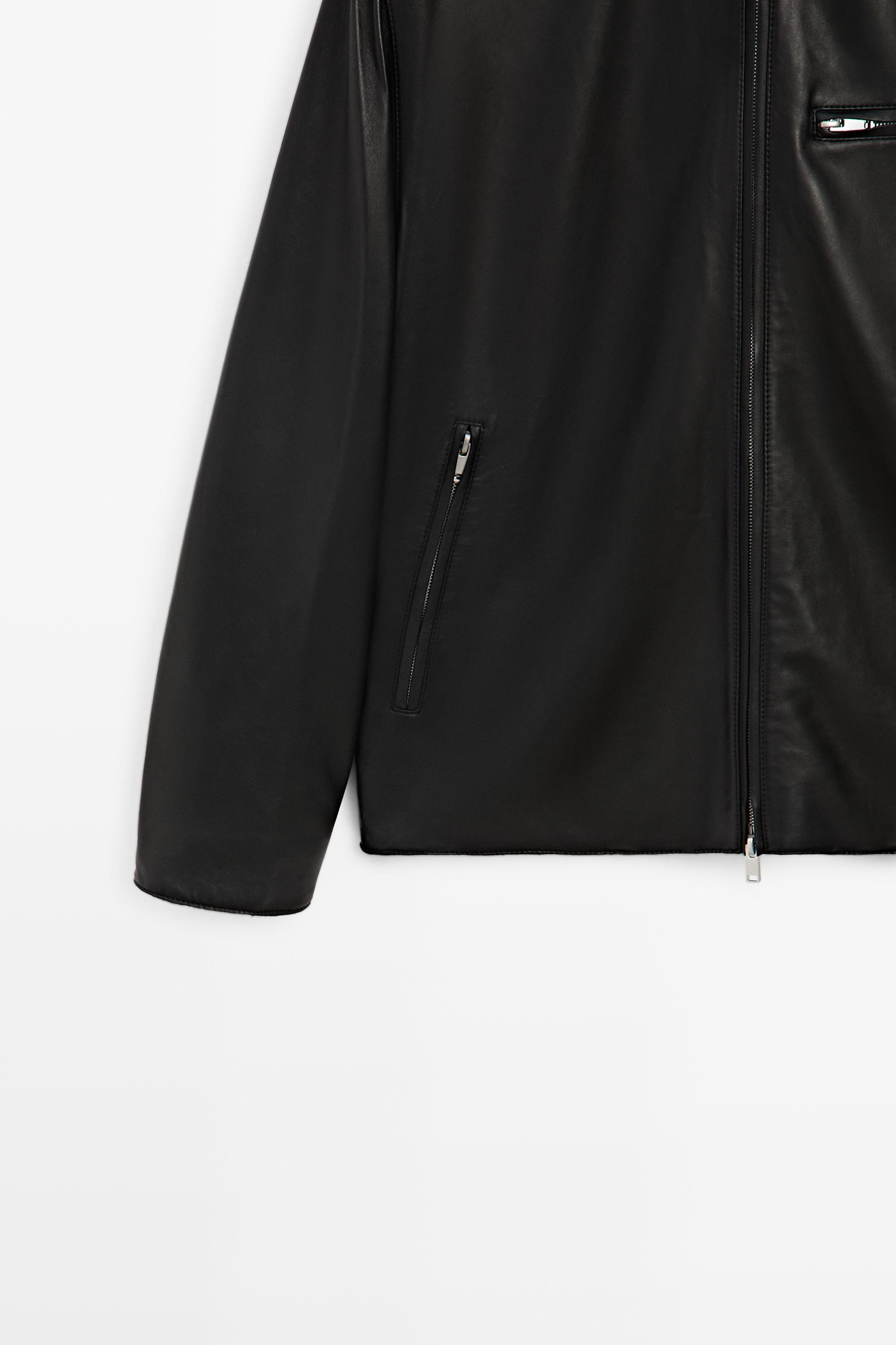 Massimo Dutti レザーライダースジャケット Men's Leather Jackets - Massimo Dutti - GB