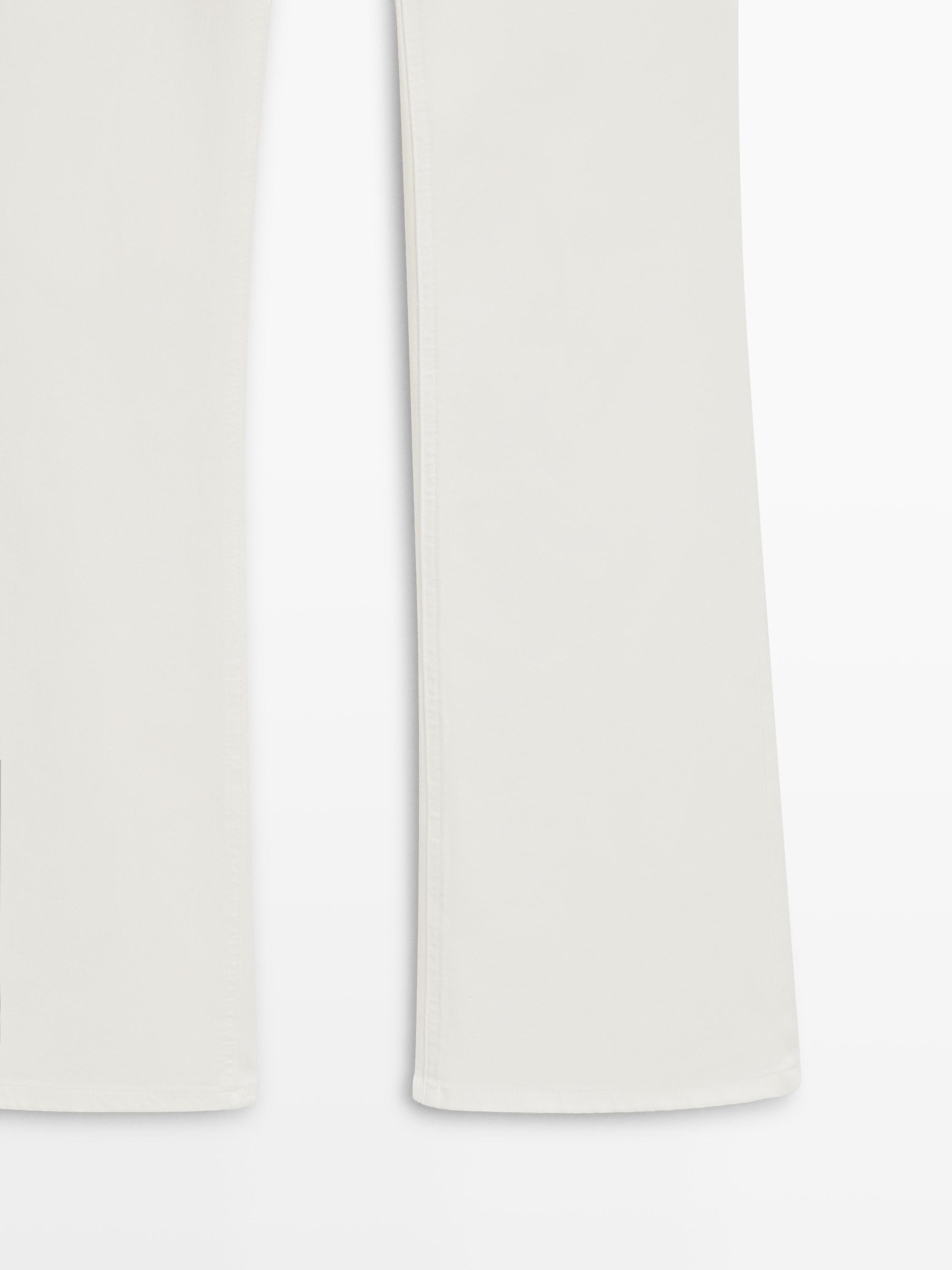 Skinny flare fit jeans — Off white