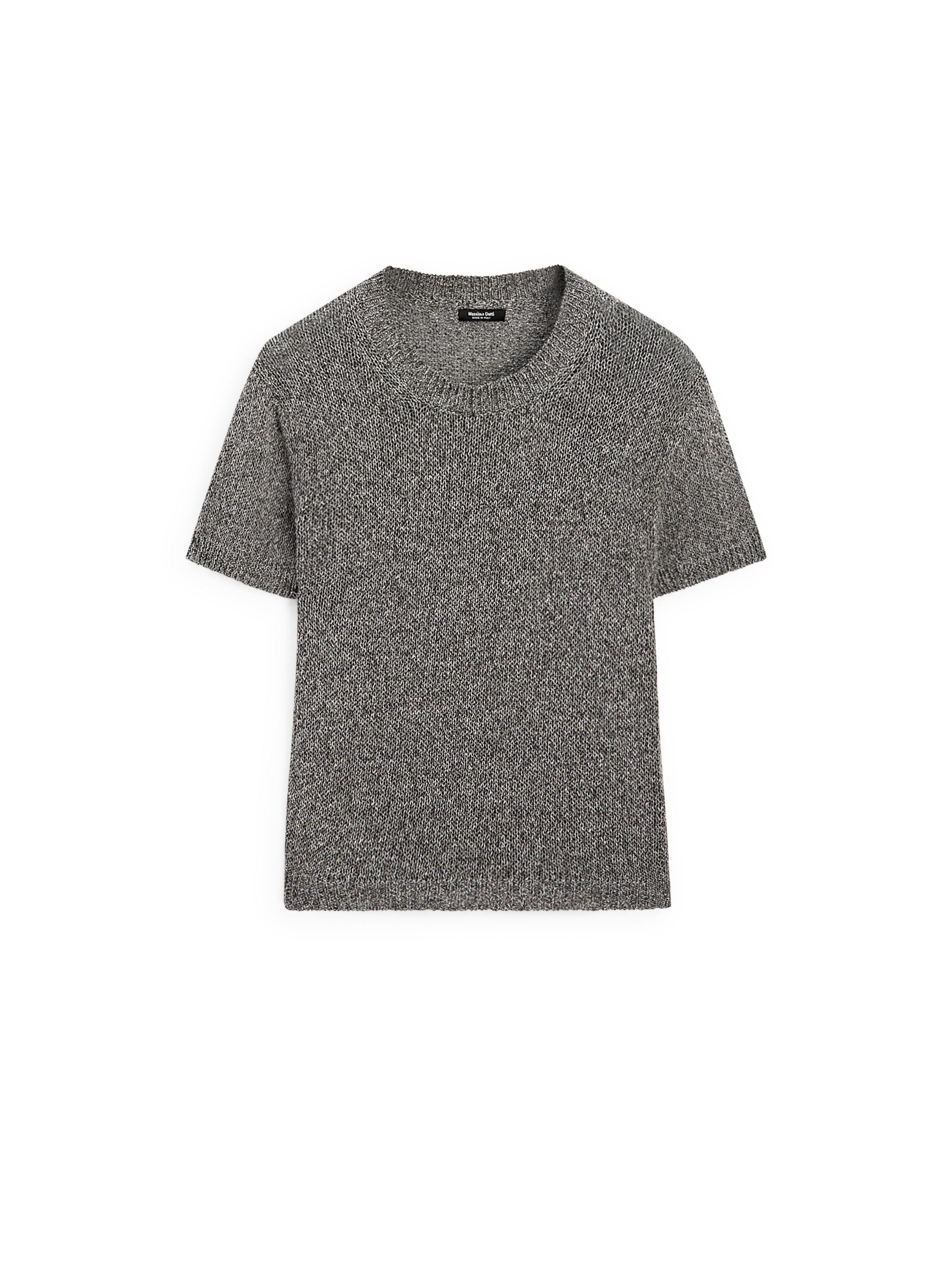 ★Massimo Dutti★ Linen oversized short sleeve sweater Short sleeve linen knit sweater · White · Sweaters | Massimo