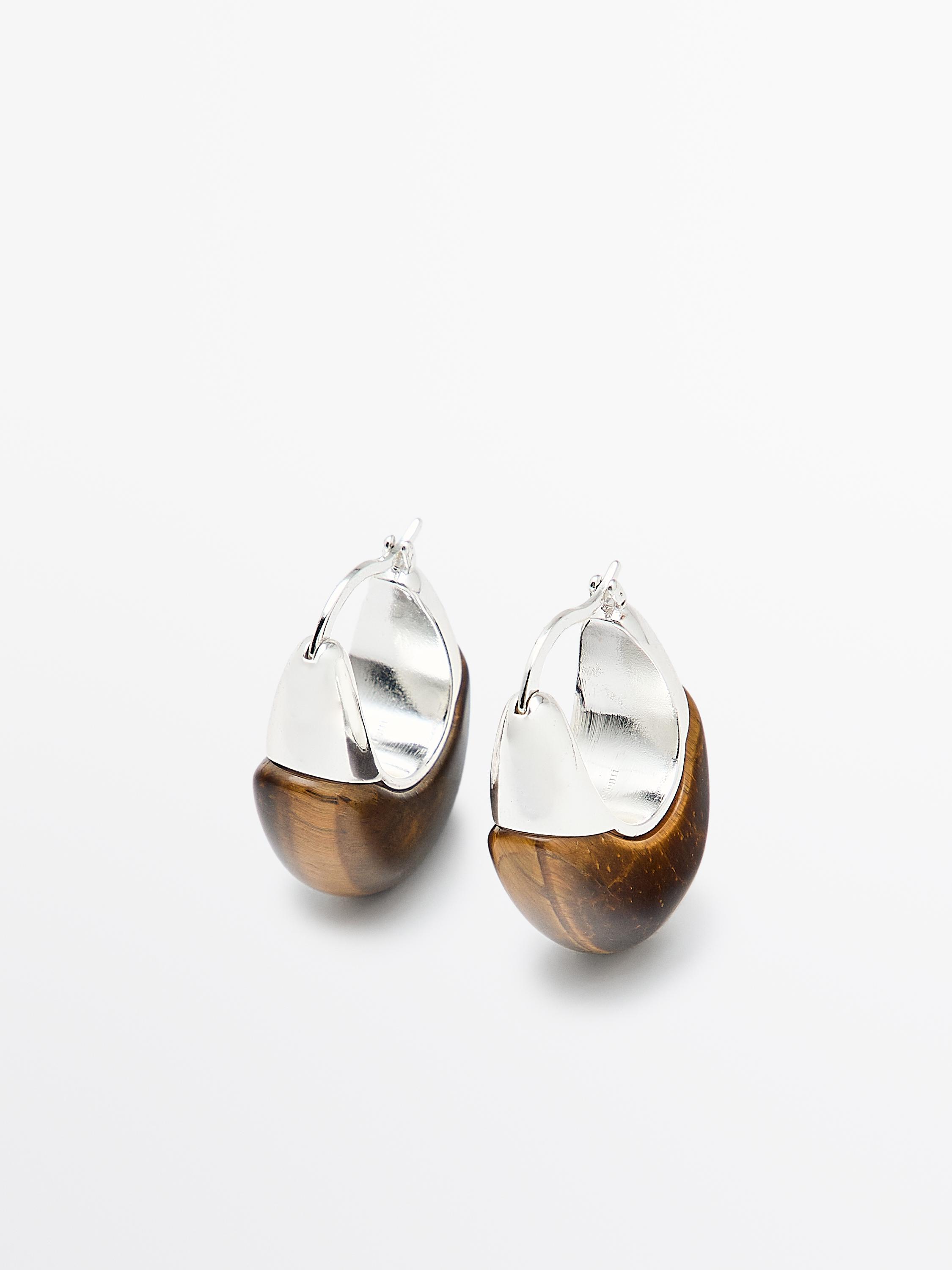 Boucles d’oreilles pierre