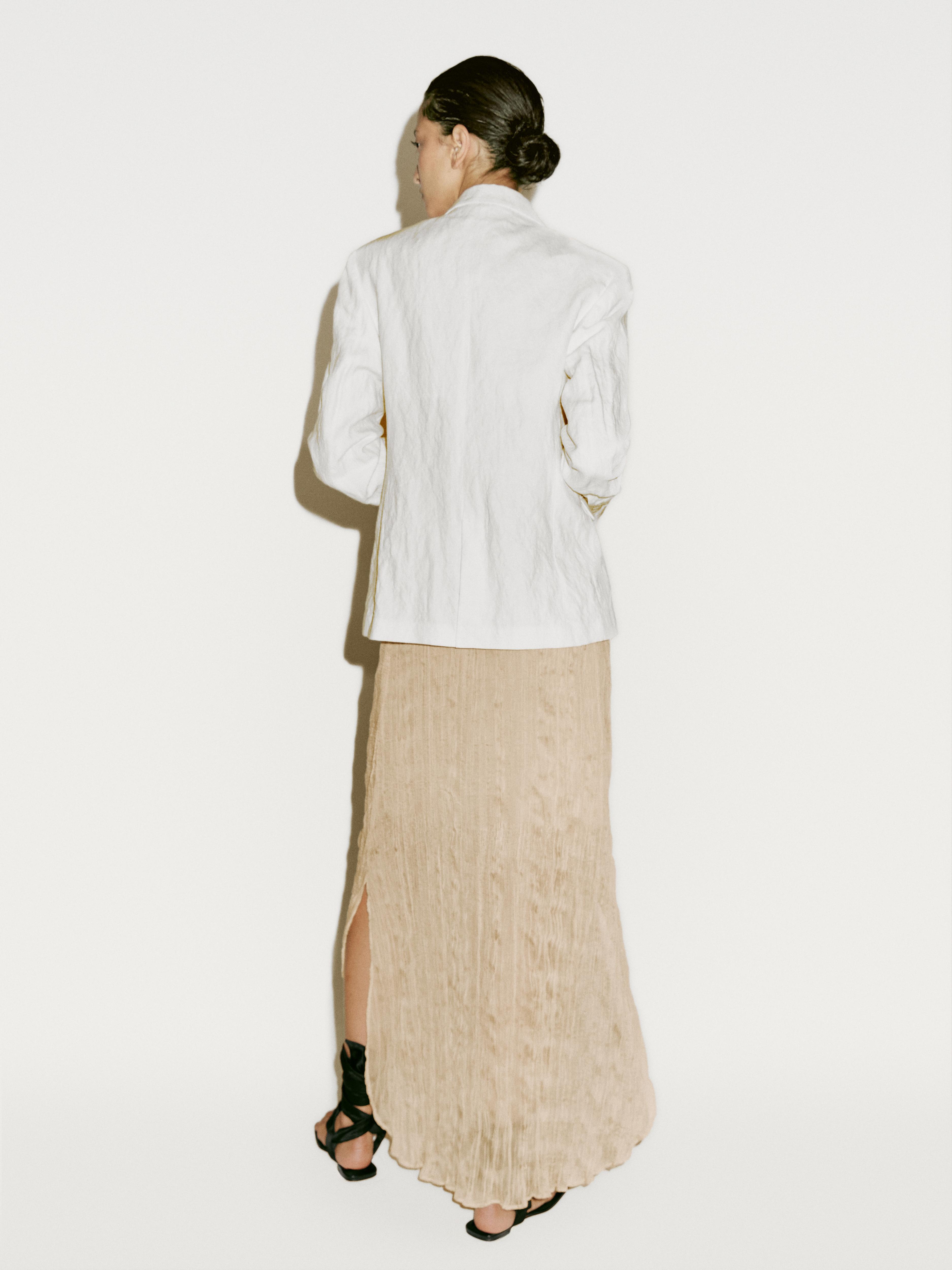 Pleated skirt with fold detail - Limited Edition