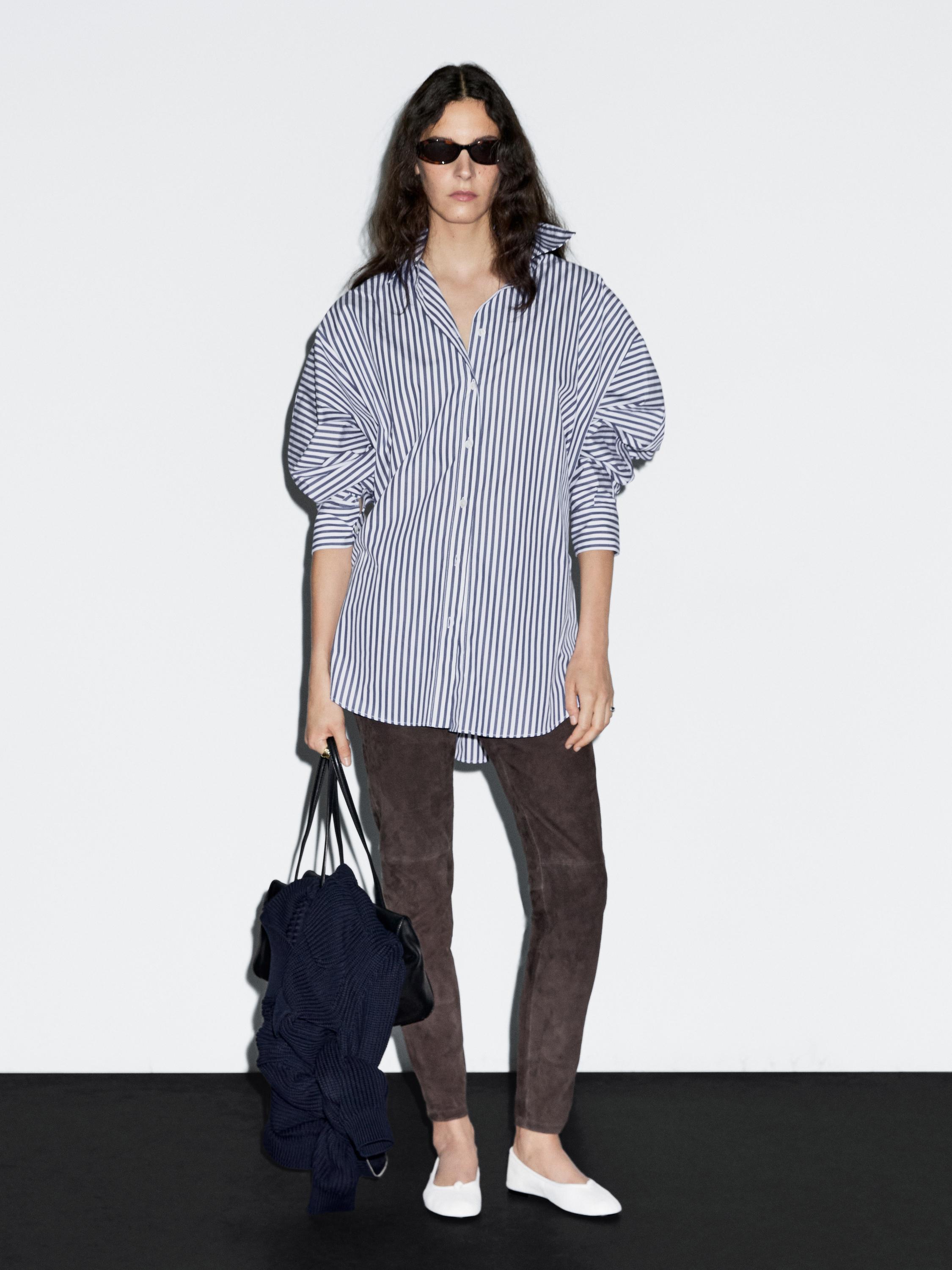 Striped oversize shirt
