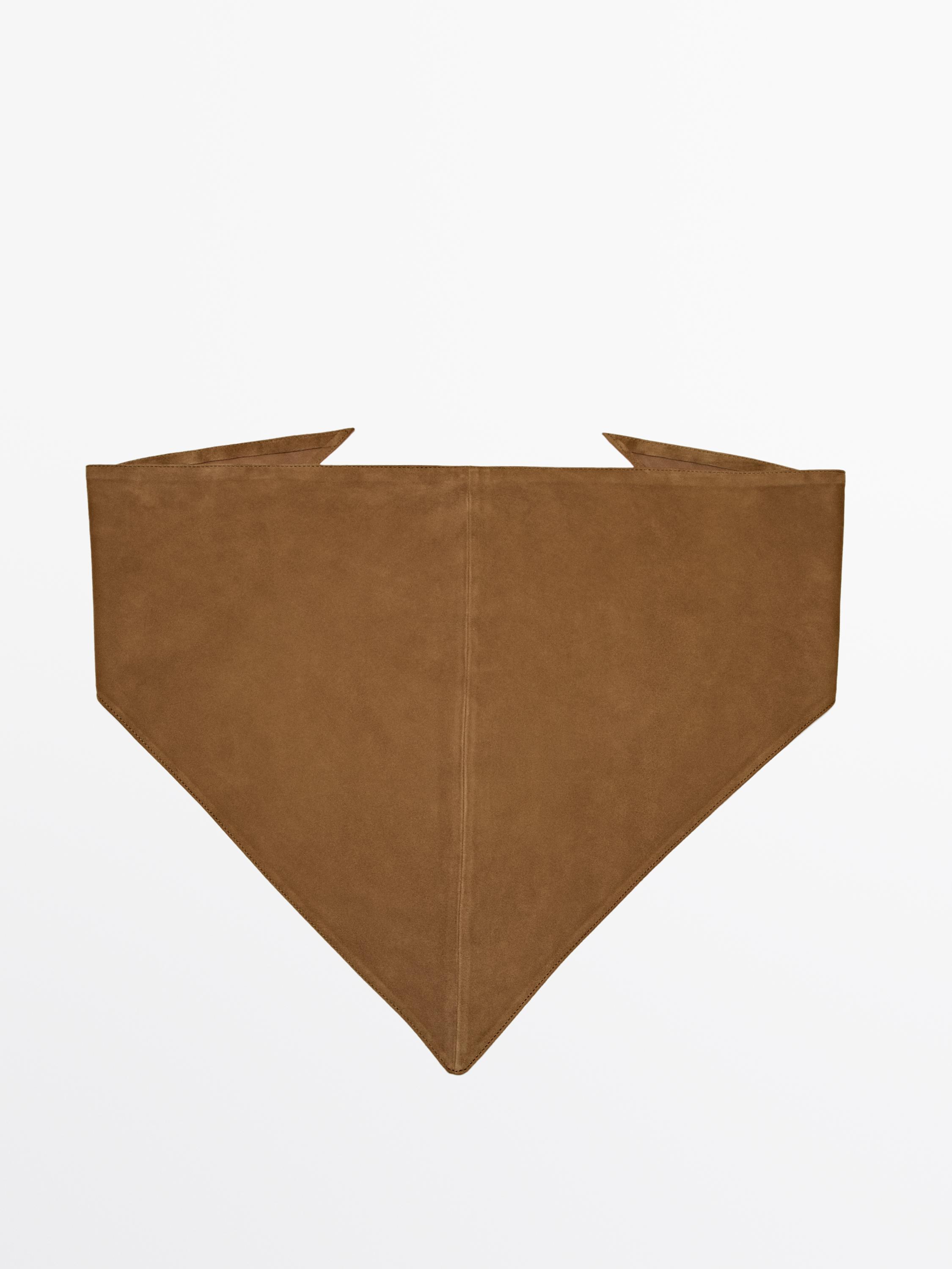 Suede leather bandana