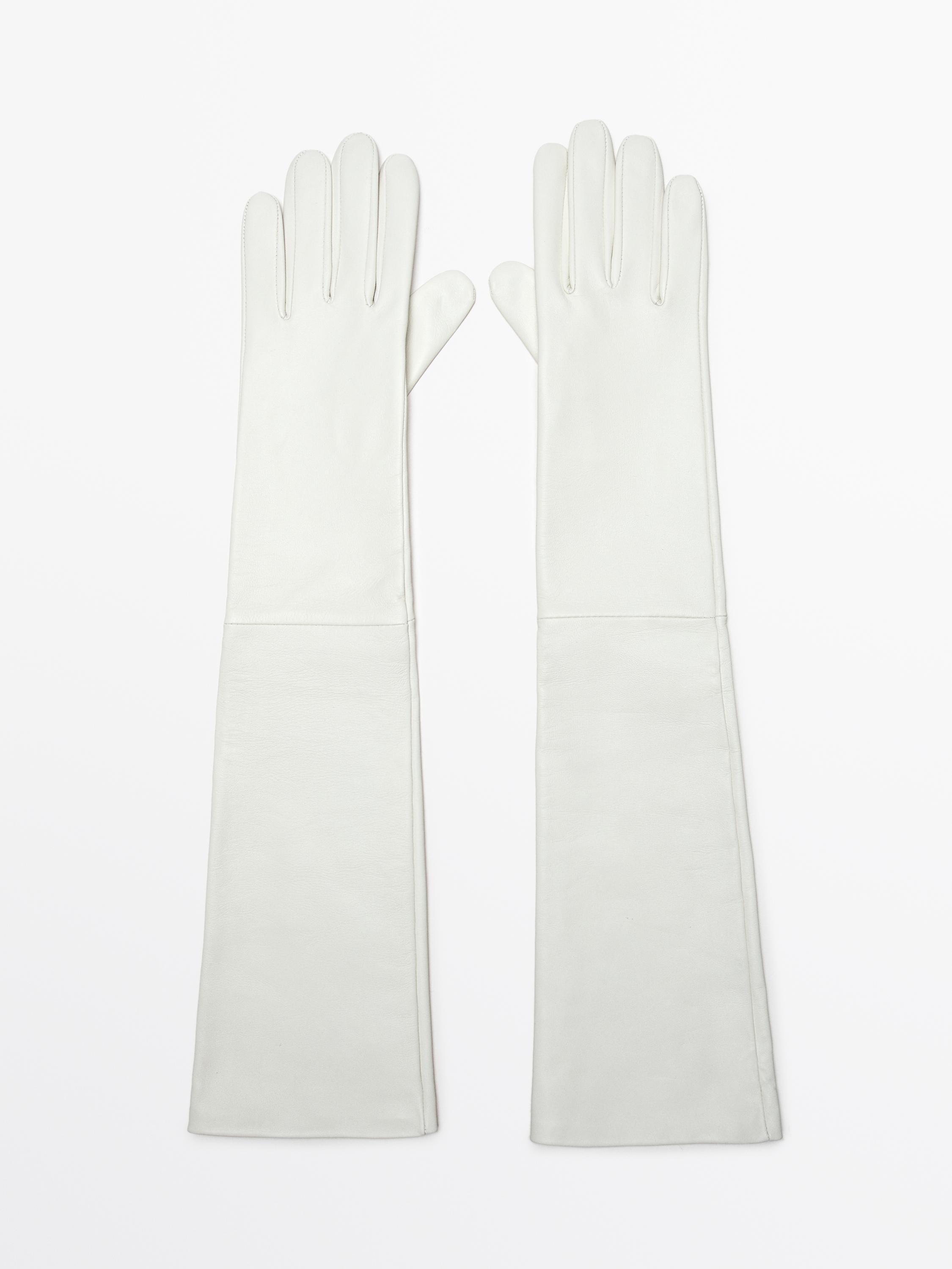 Gants longs en cuir ovin nappa