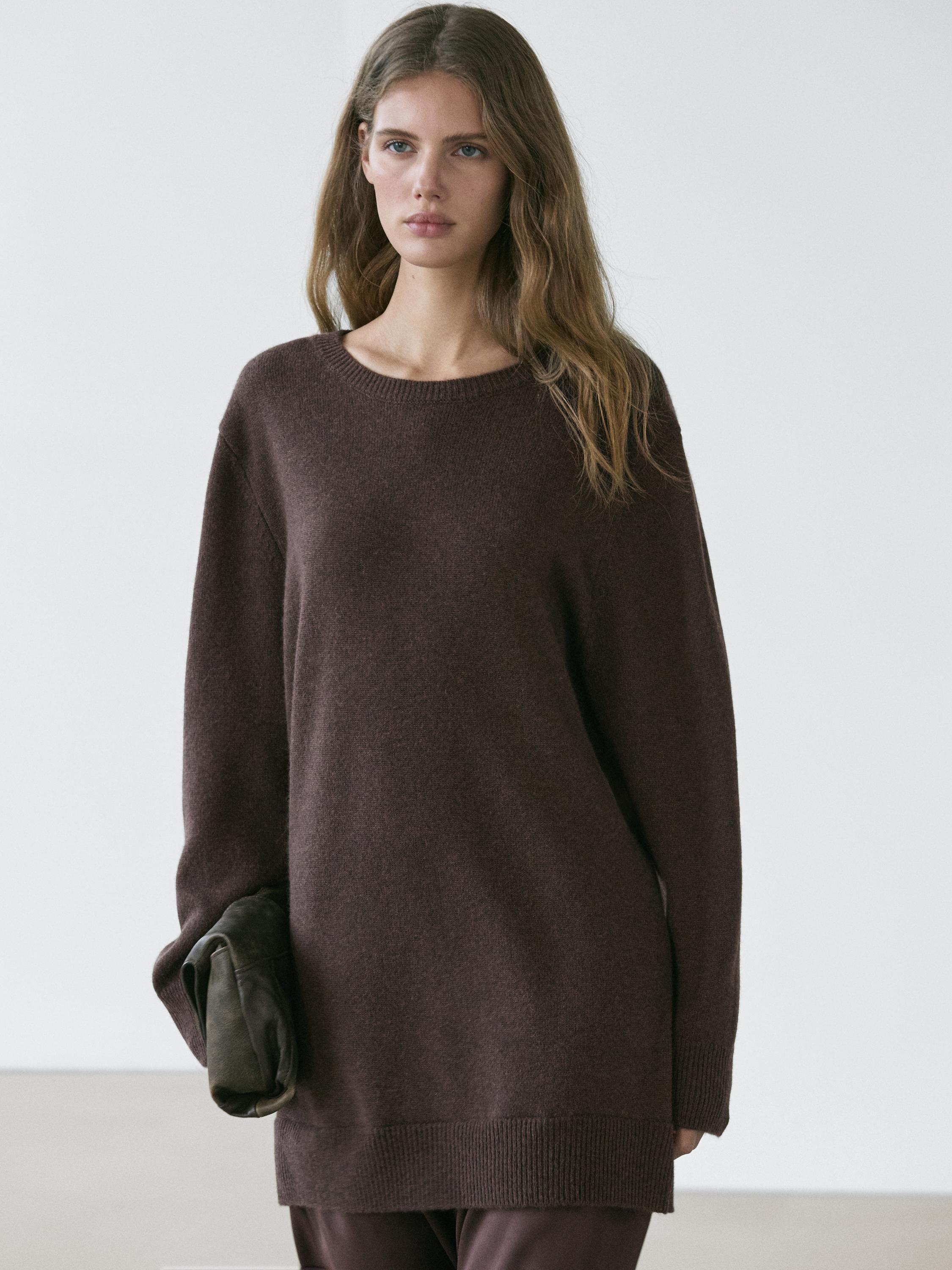Robe pull en cachemire