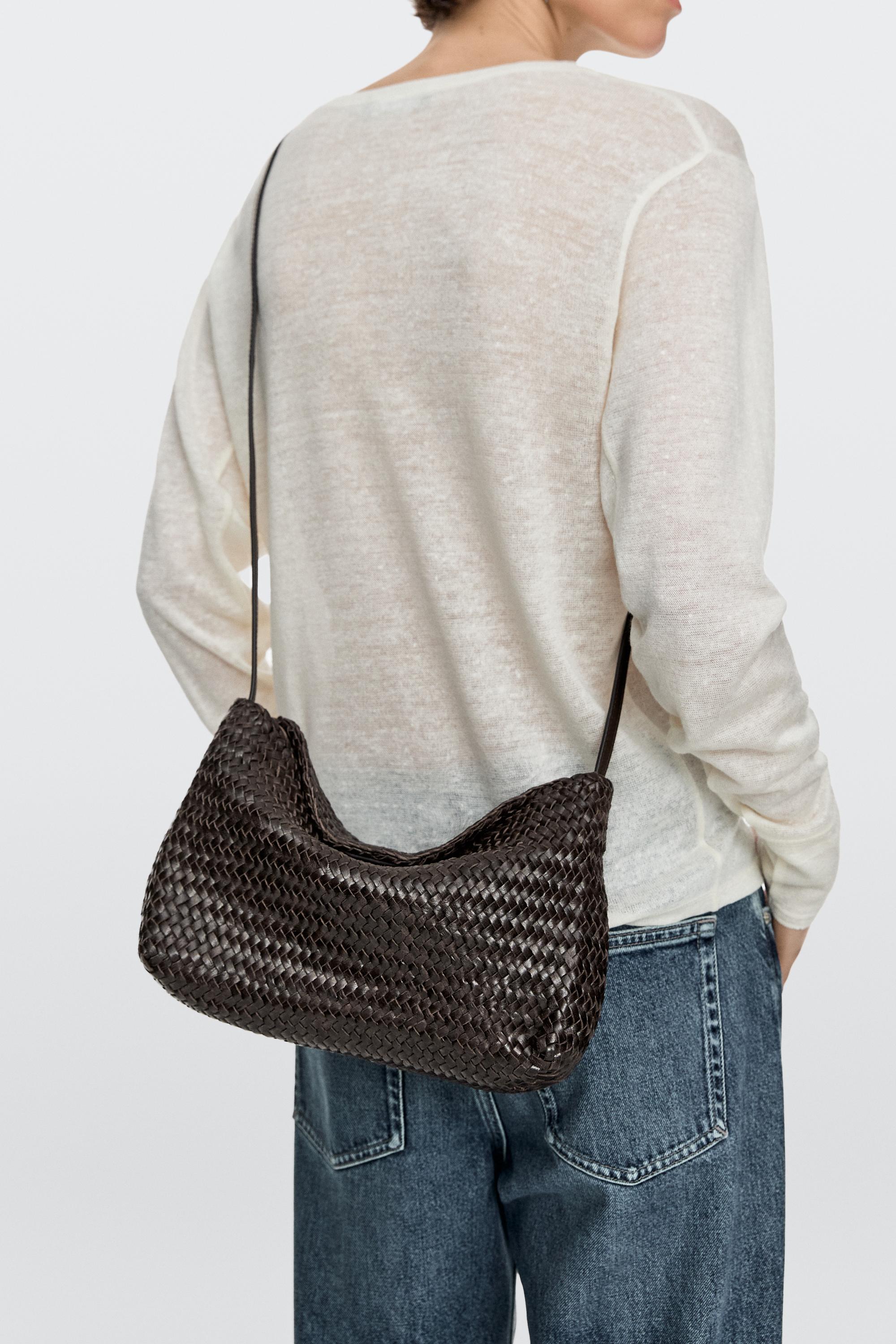 Bolso piel napa trenzado