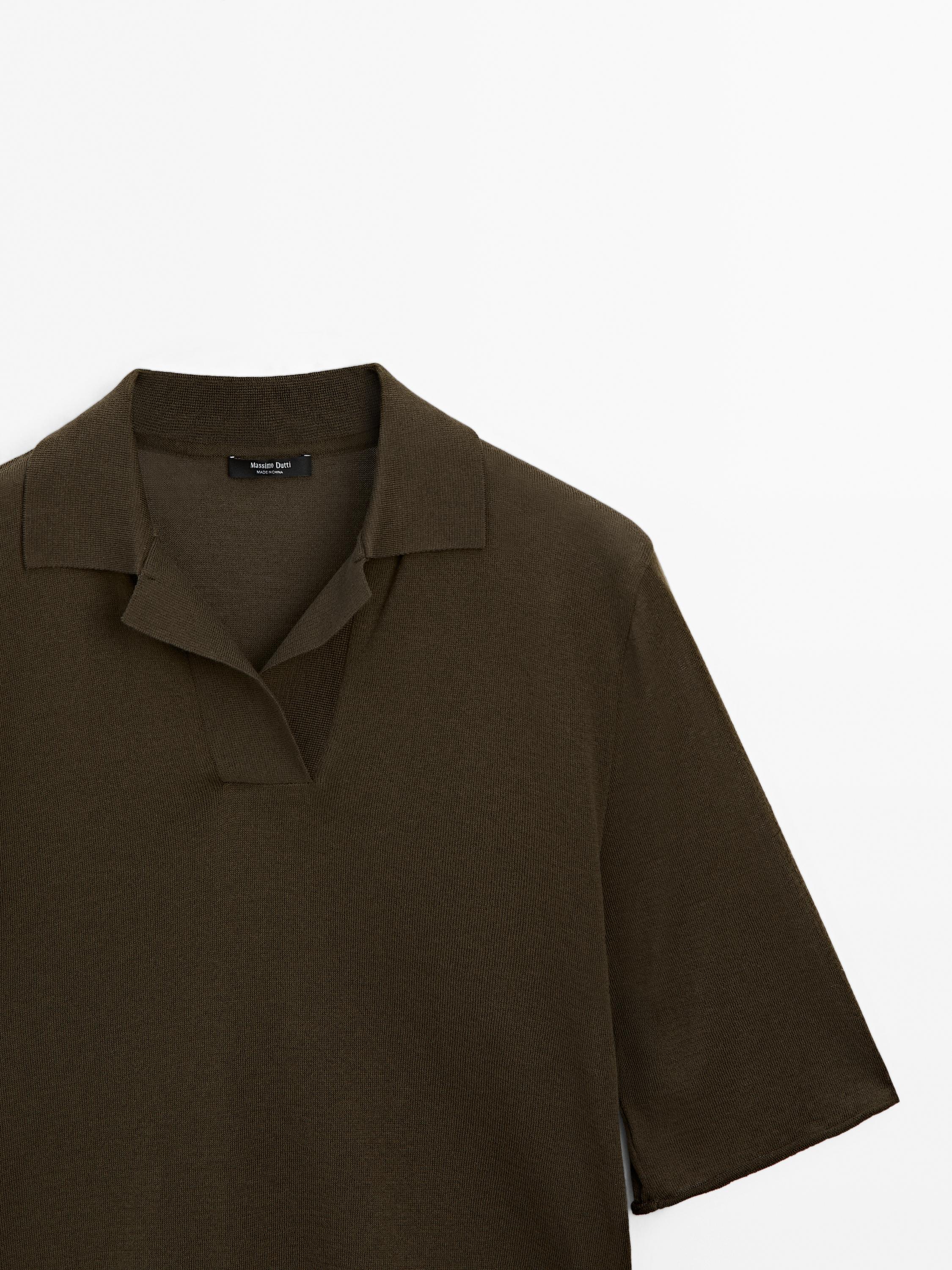 100% cotton knit polo shirt