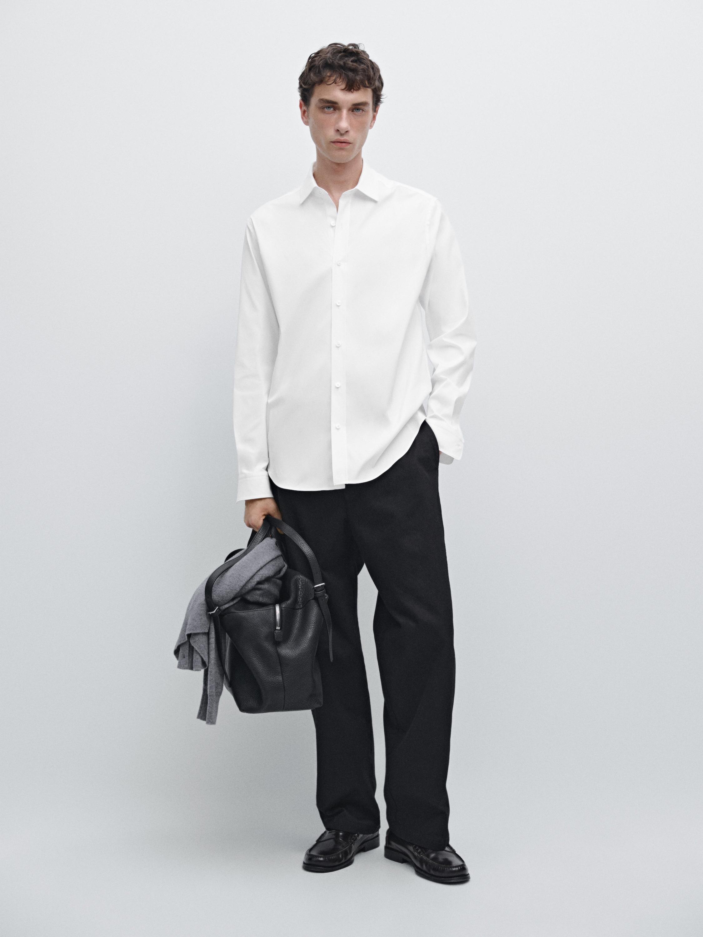 Regular fit stretch shirt