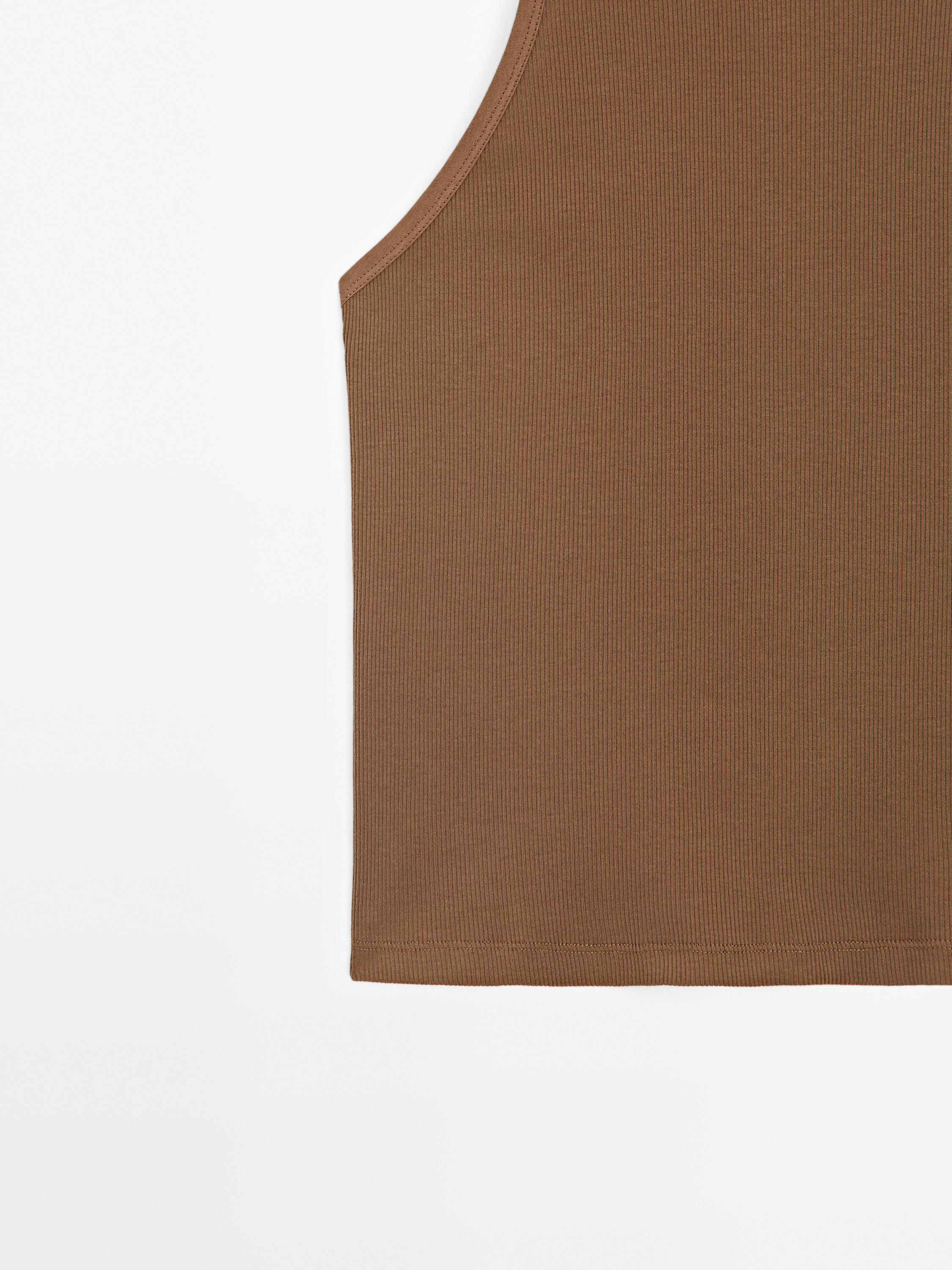 100% cotton halter top