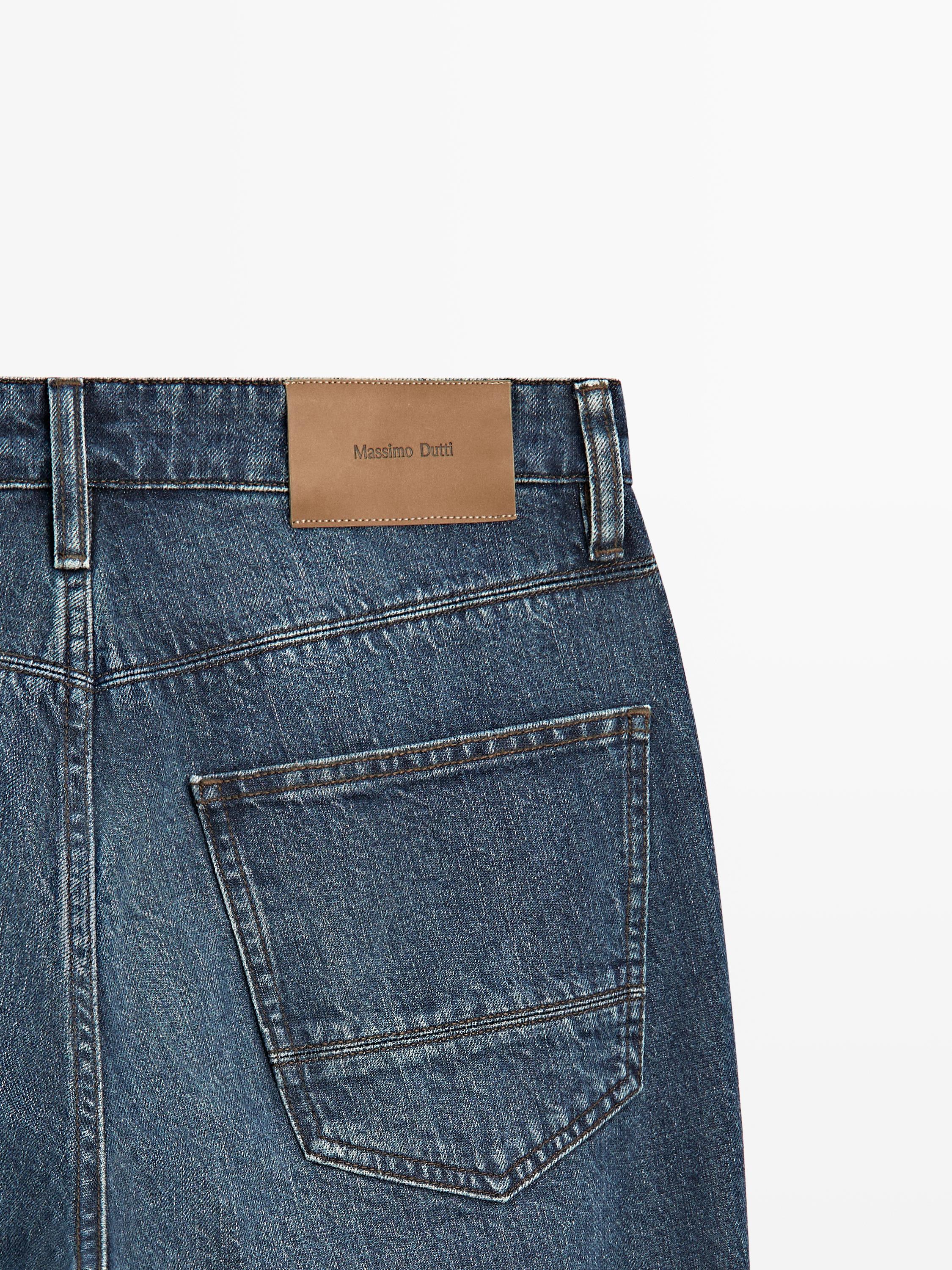 Tapered fit jeans — DARK BLUE