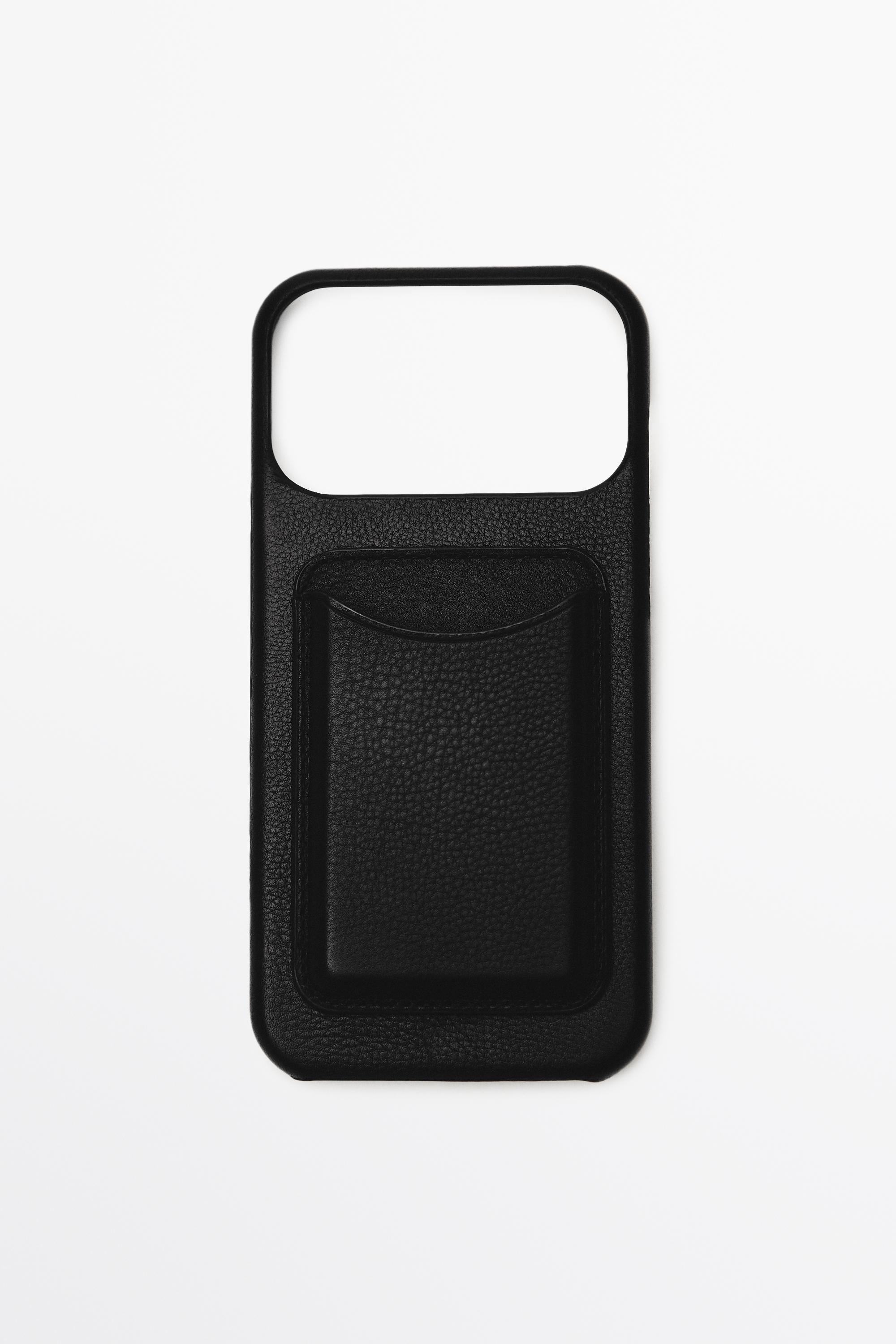 Nappa leather iPhone 17 Pro Max case — BLACK