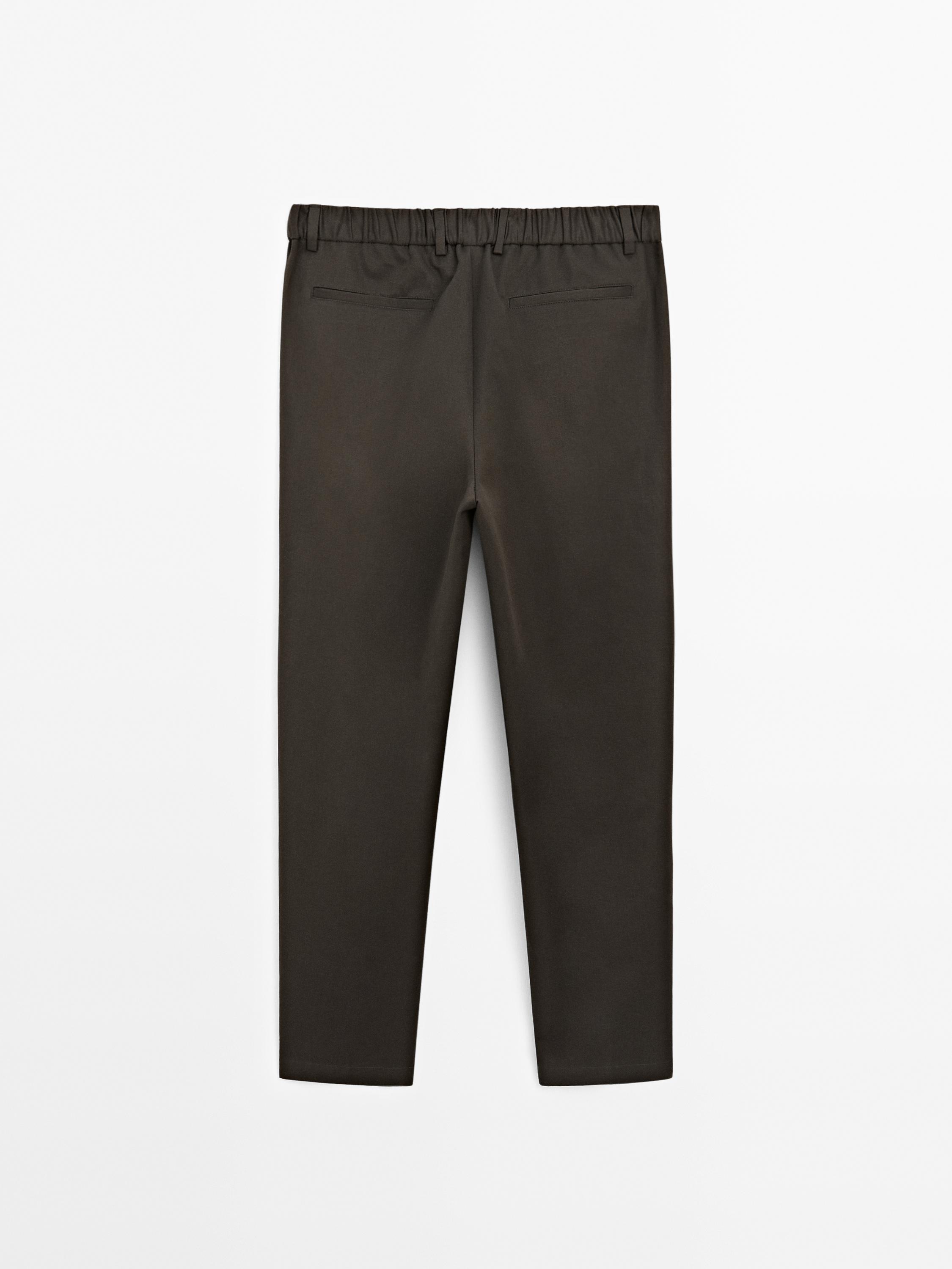 Calças jogger fit com algodão