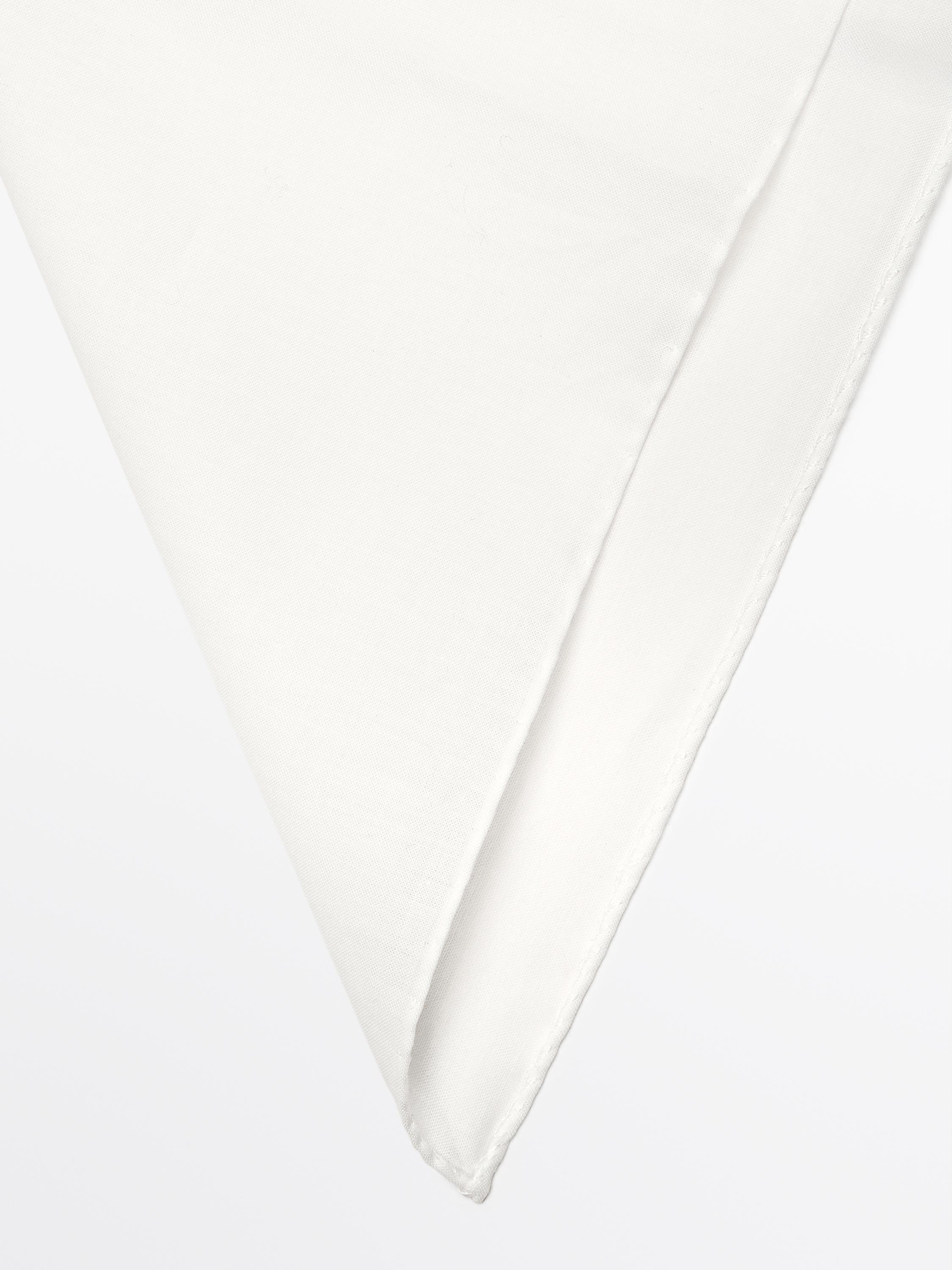 Plain 100% cotton scarf — WHITE