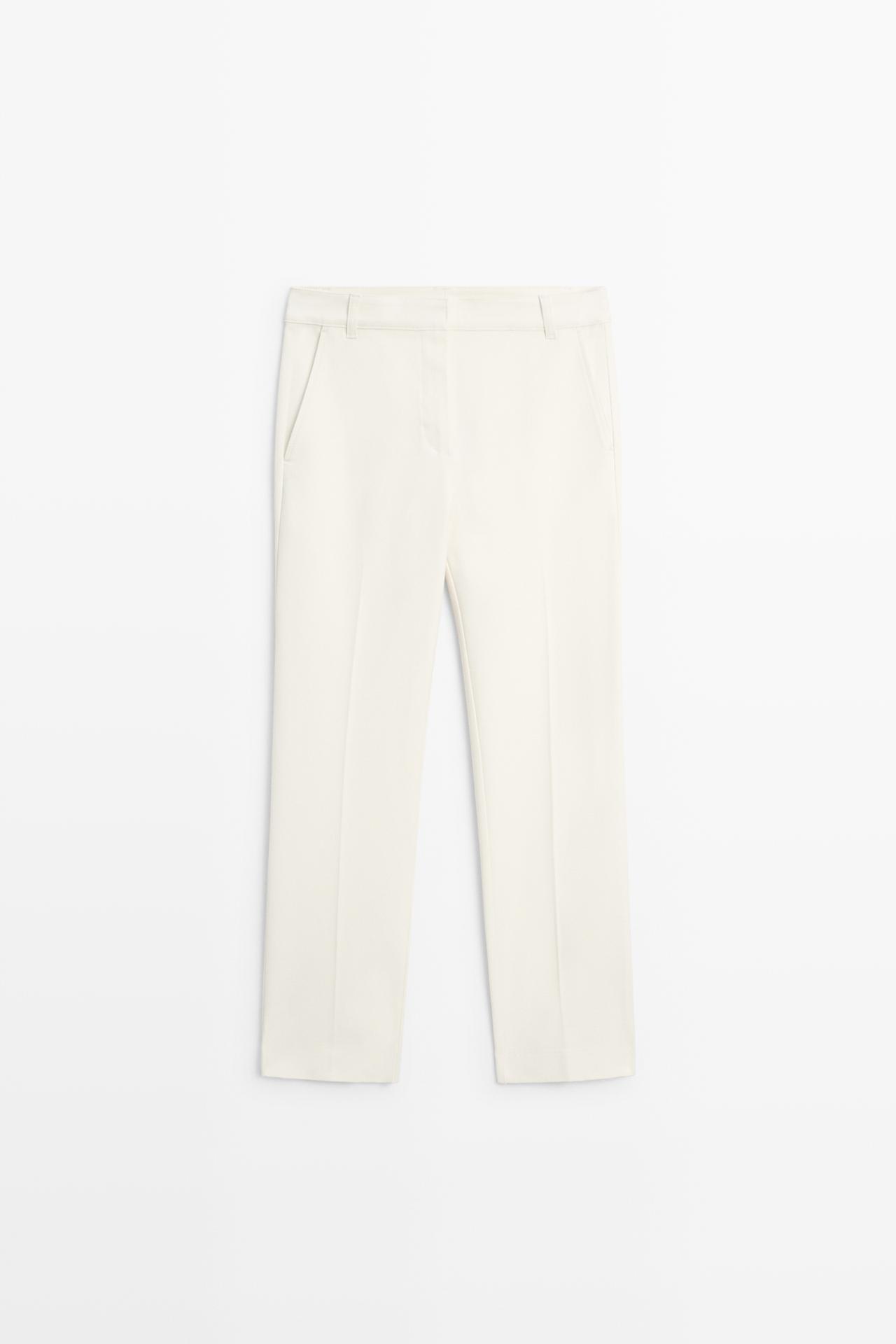 Stretch technical pants — CREAM