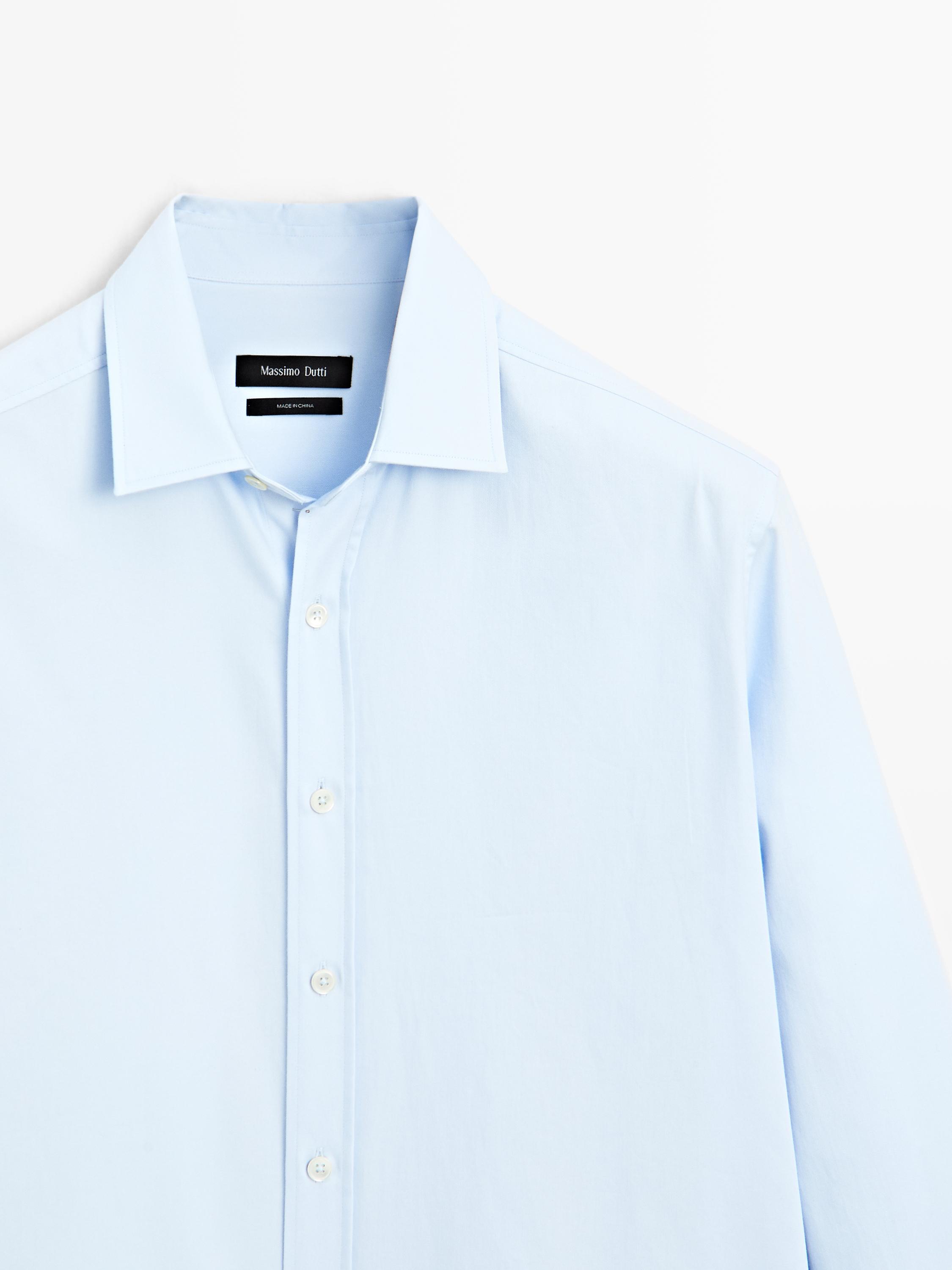 Chemise regular en coton mélangé