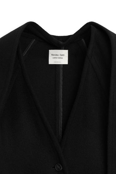 Wool and cashmere blend cape coat - LIMITED EDITION — BLACK 9