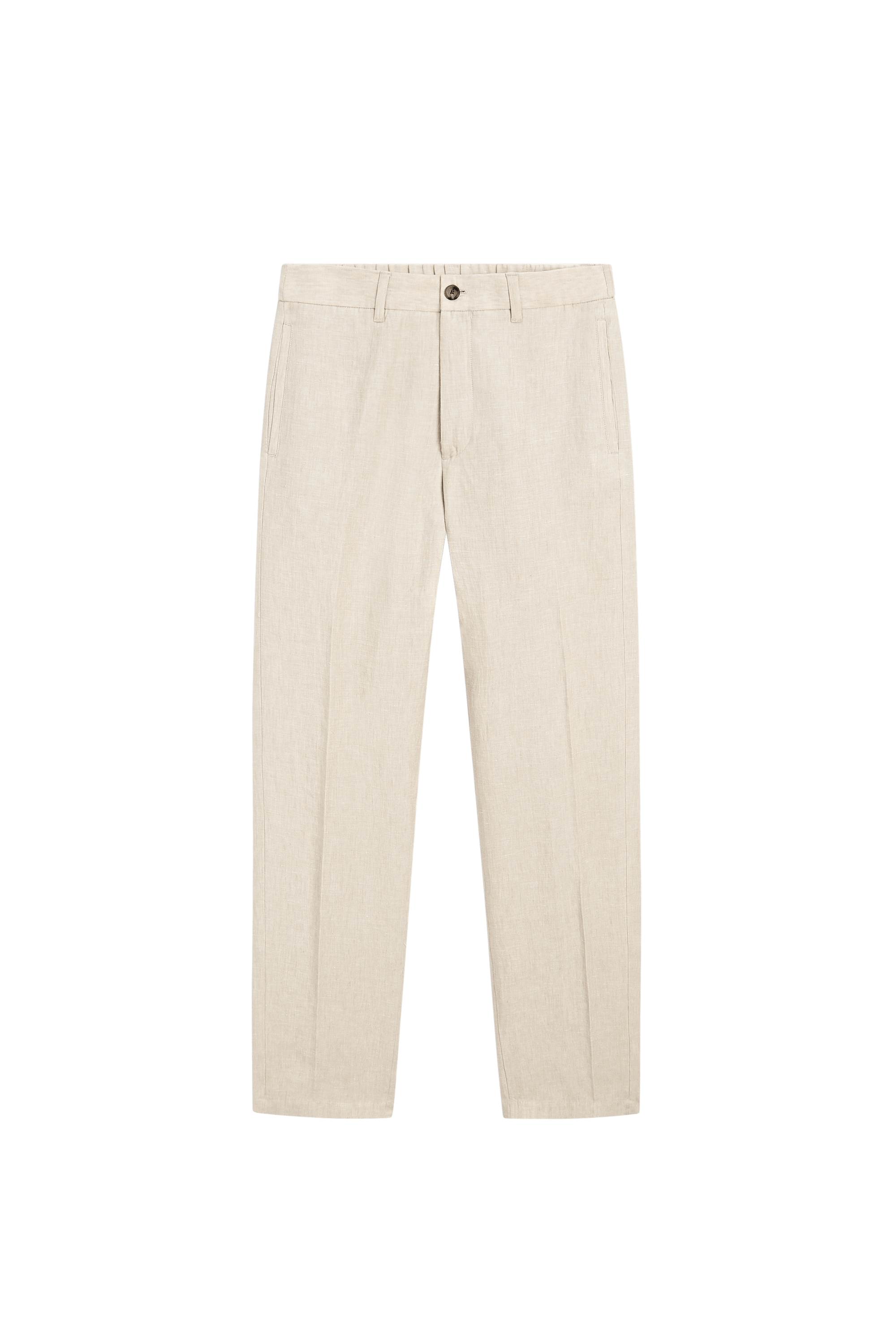 Massimo Dutti Elastik belli %100 keten pantolon görsel 7