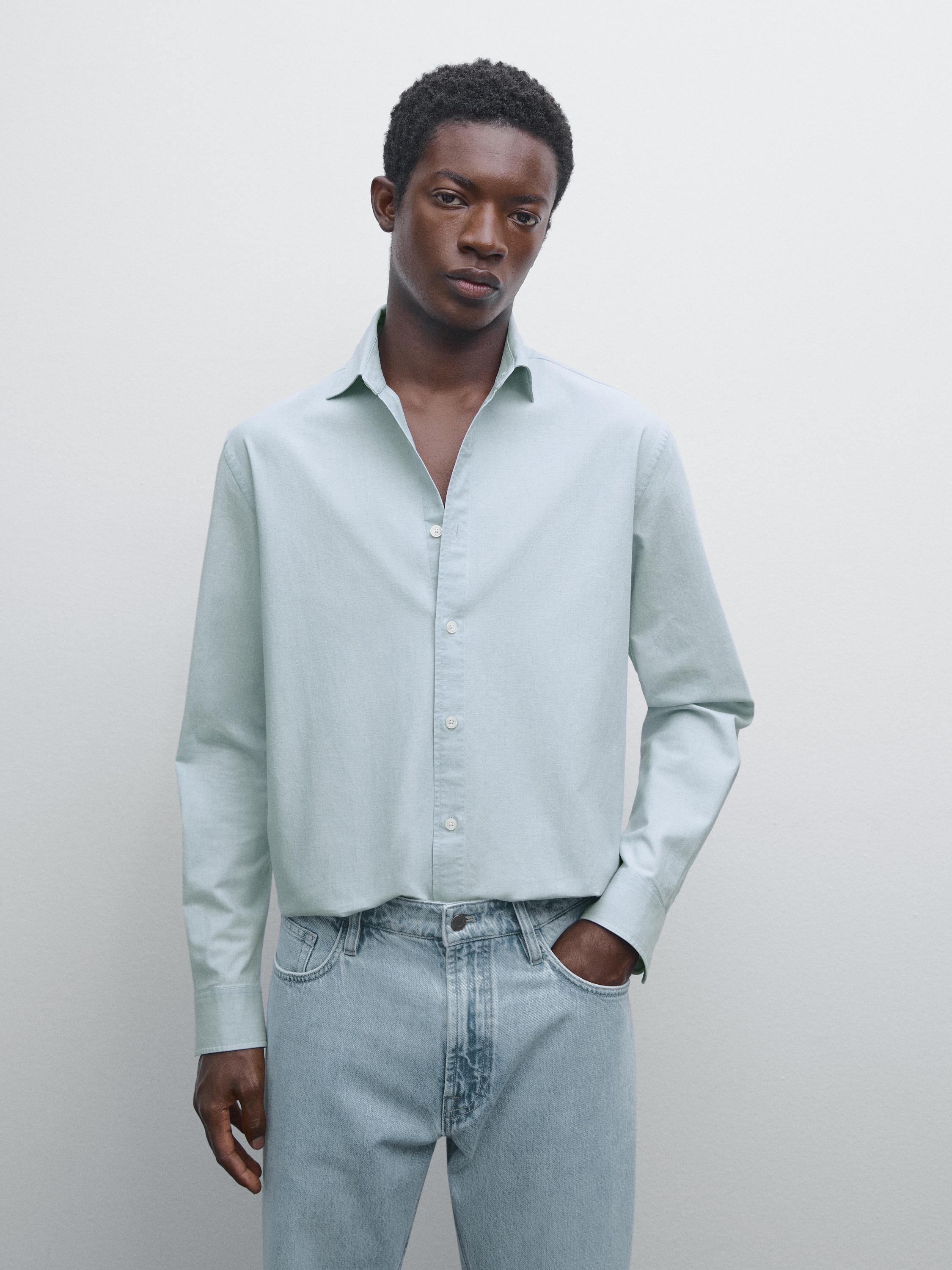 Camisa denim slim fit